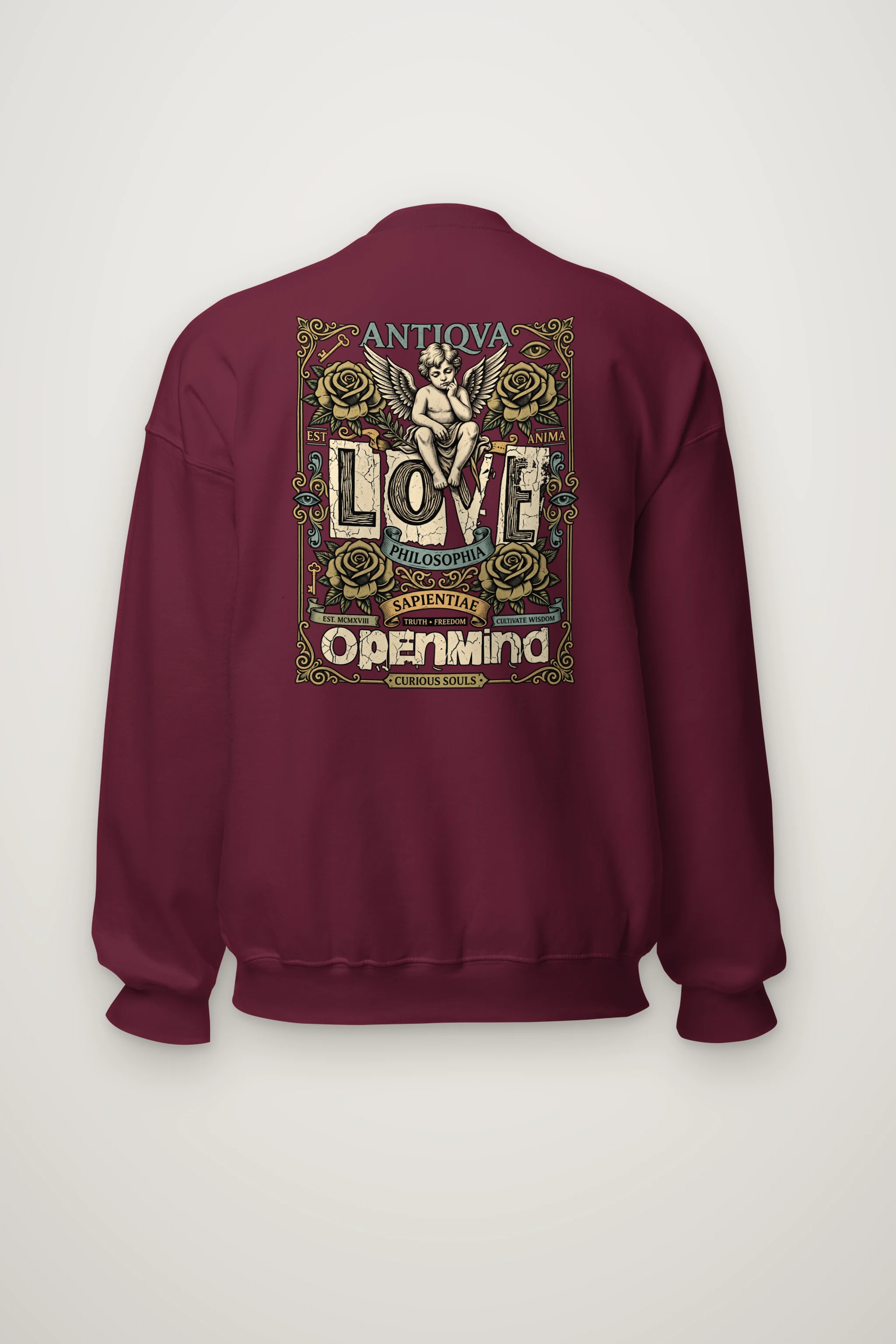 "Cherub Love Philosophy" Heavy Blend Unisex Crewneck Sweatshirt