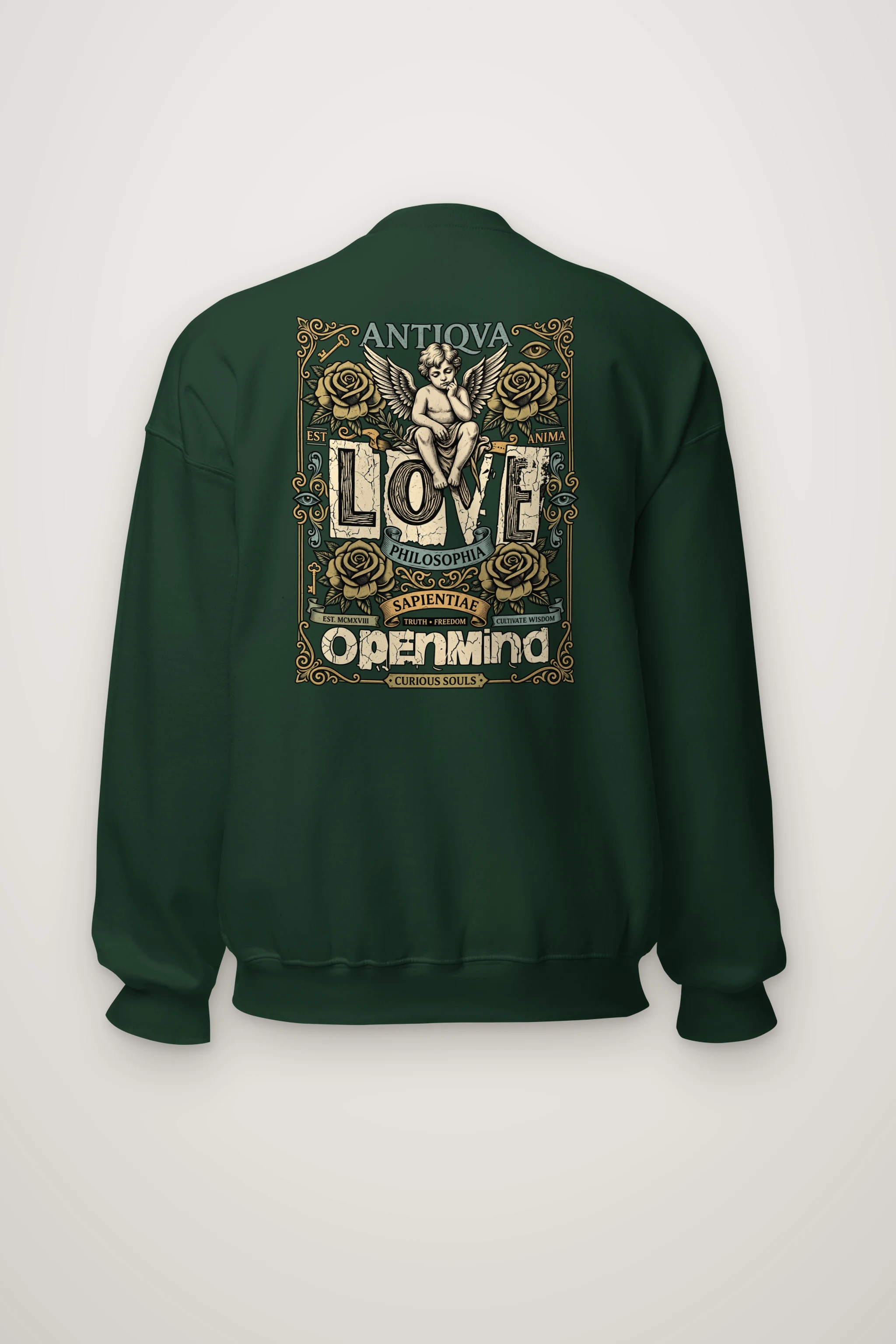 "Cherub Love Philosophy" Heavy Blend Unisex Crewneck Sweatshirt