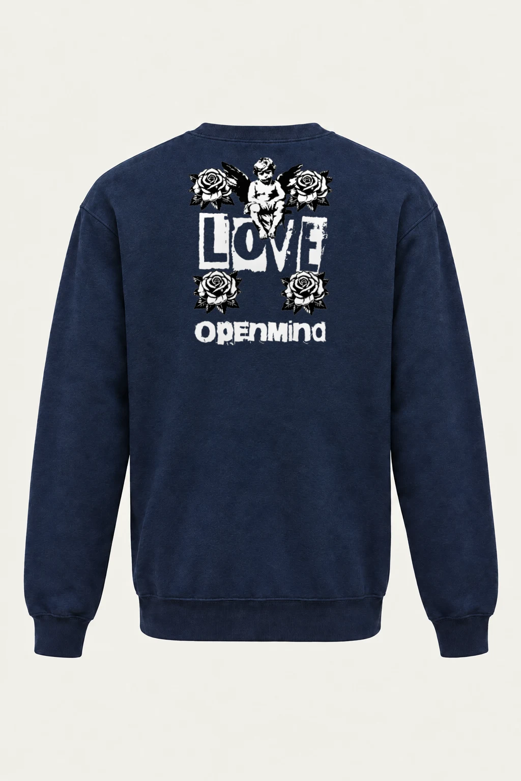 "Cherub Rose Ink" Heavy Blend Unisex Crewneck Sweatshirt | Gildan 18000
