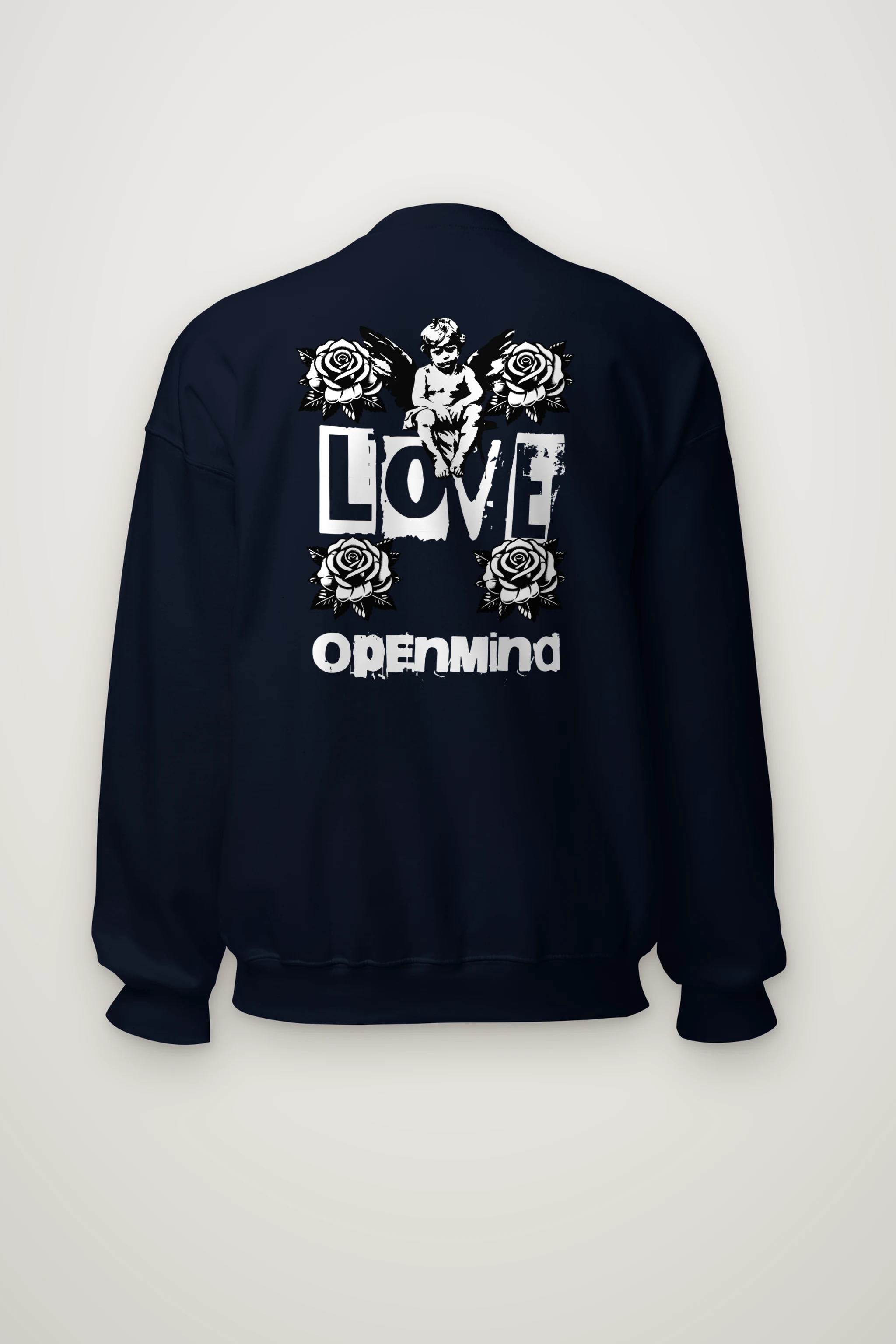 "Cherub Rose Ink" Heavy Blend Unisex Crewneck Sweatshirt