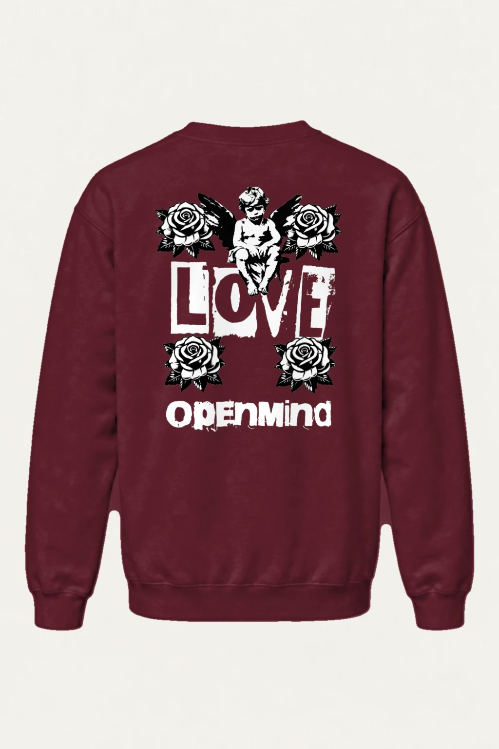 "Cherub Rose Ink" Heavy Blend Unisex Crewneck Sweatshirt | Gildan 18000