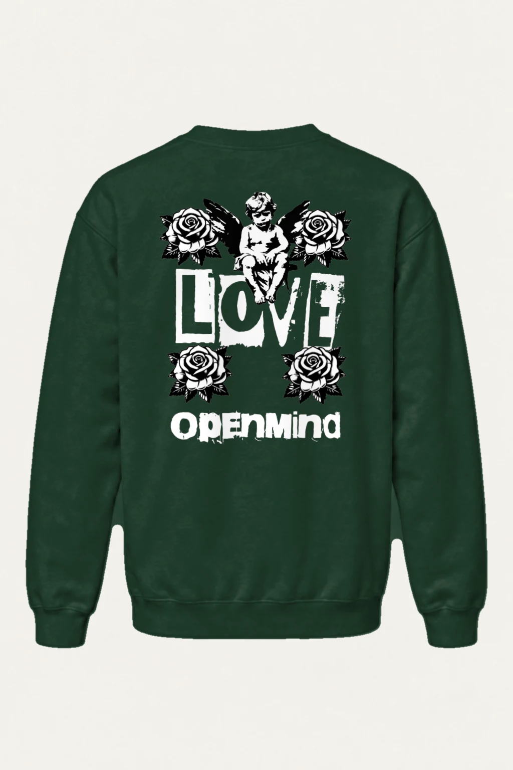 "Cherub Rose Ink" Heavy Blend Unisex Crewneck Sweatshirt | Gildan 18000