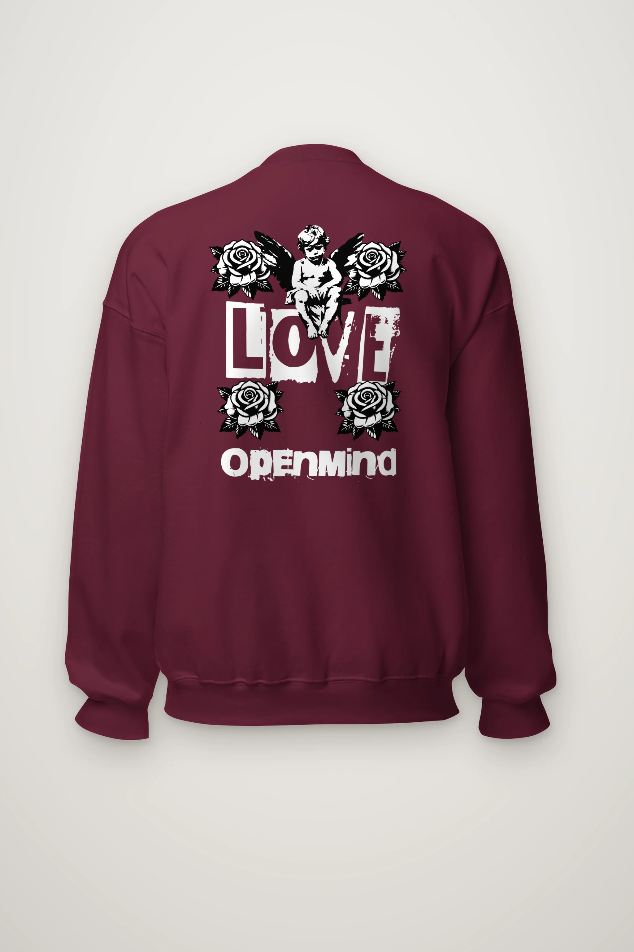 "Cherub Rose Ink" Heavy Blend Unisex Crewneck Sweatshirt