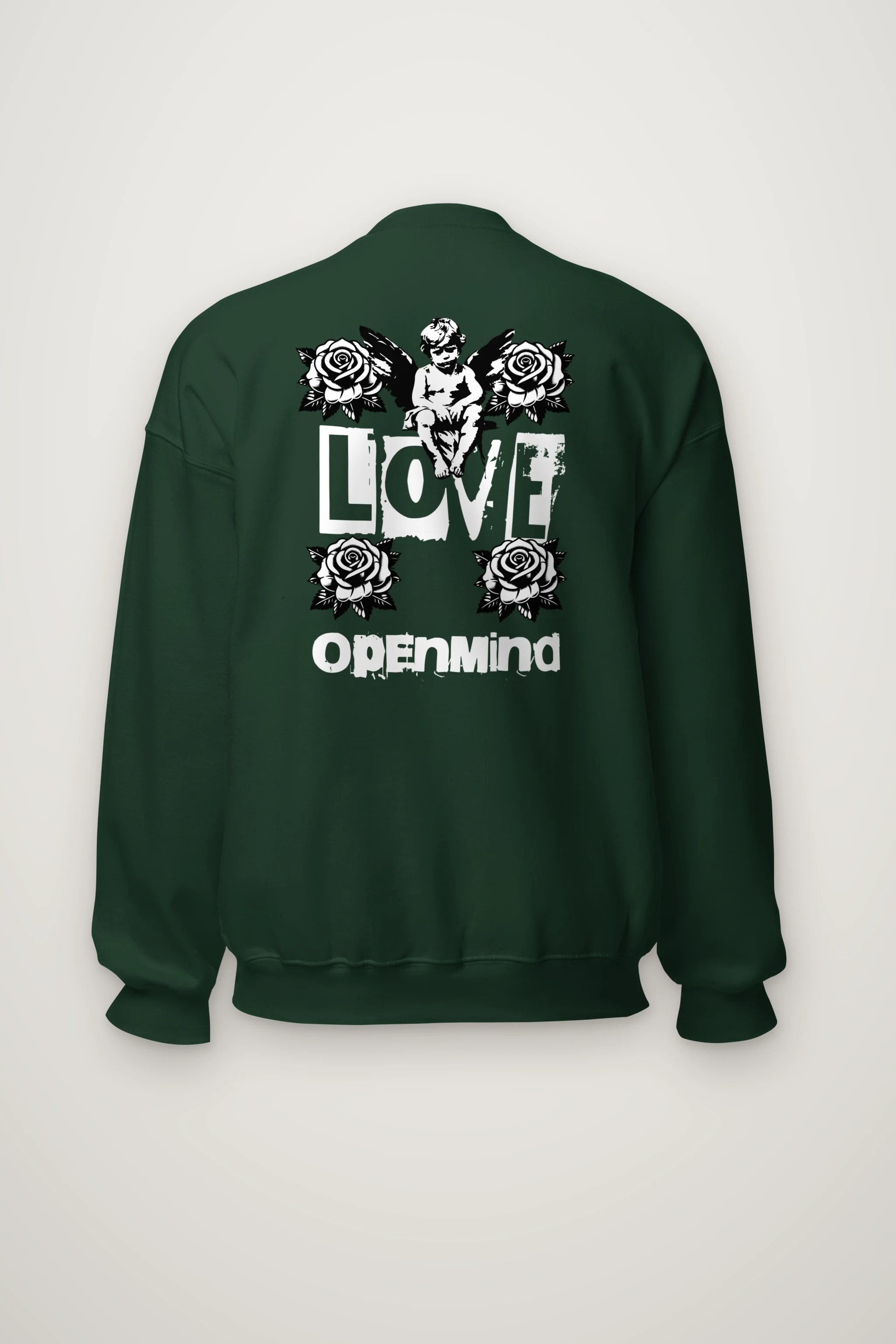 "Cherub Rose Ink" Heavy Blend Unisex Crewneck Sweatshirt