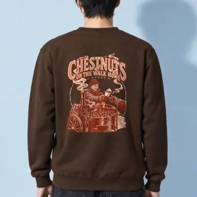 "Chestnuts on the Walk Home" Heavy Blend Unisex Crewneck Sweatshirt