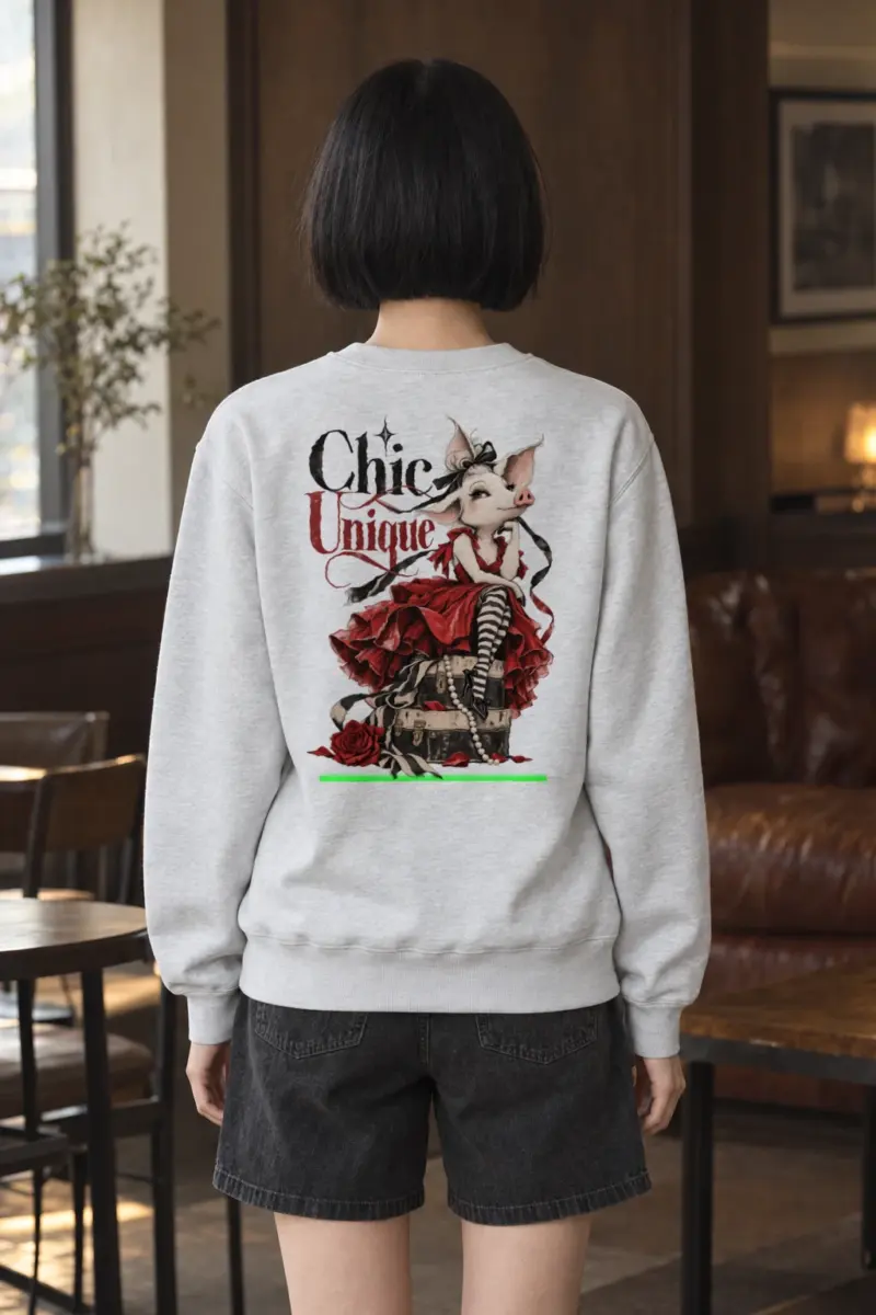 "Chic Unique" Heavy Blend Unisex Crewneck Sweatshirt | Gildan 18000