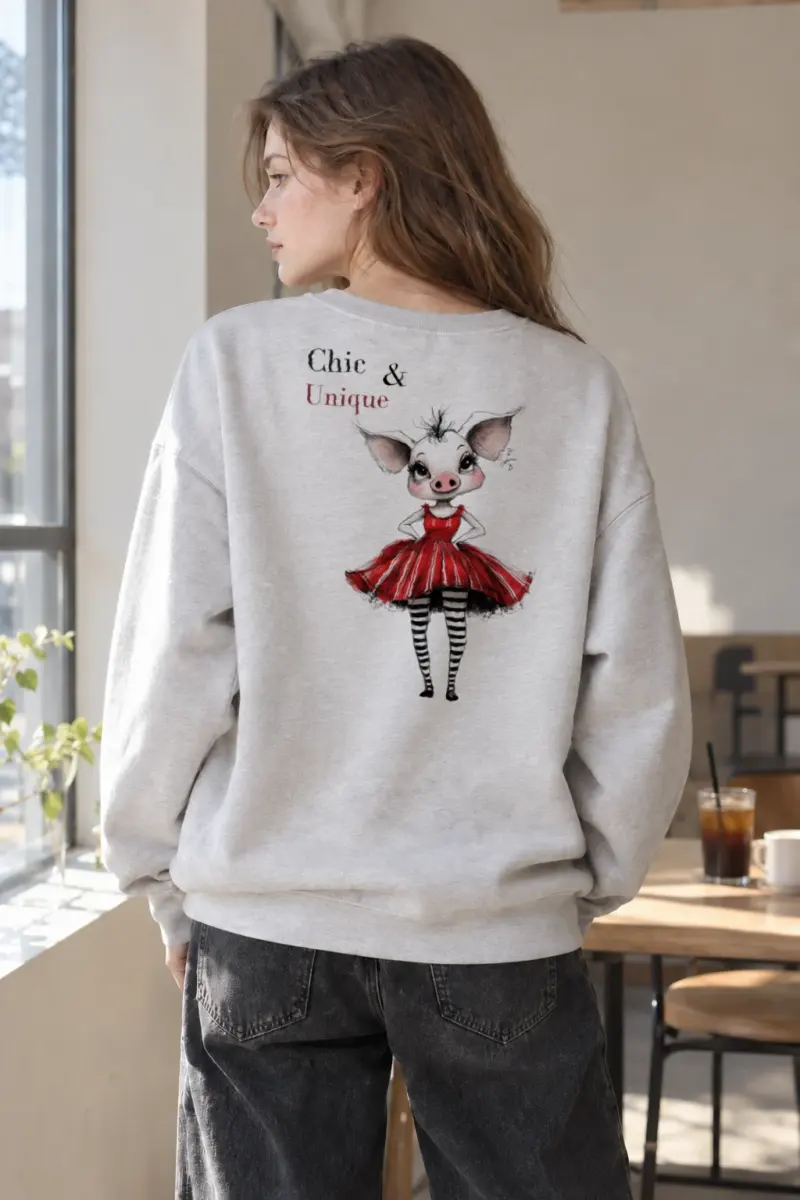 "Chic & Unique" Heavy Blend Unisex Crewneck Sweatshirt | Gildan 18000