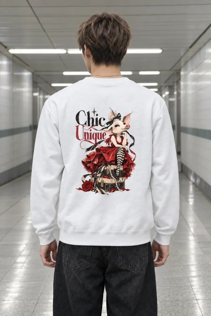 "Chic Unique" Heavy Blend Unisex Crewneck Sweatshirt