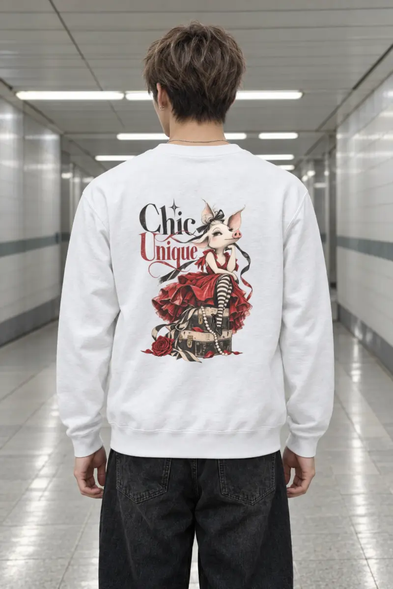 "Chic Unique" Heavy Blend Unisex Crewneck Sweatshirt