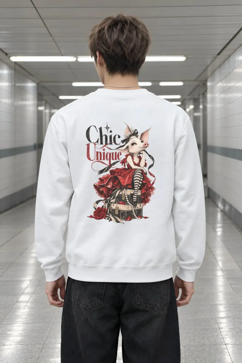 "Chic Unique" Heavy Blend Unisex Crewneck Sweatshirt