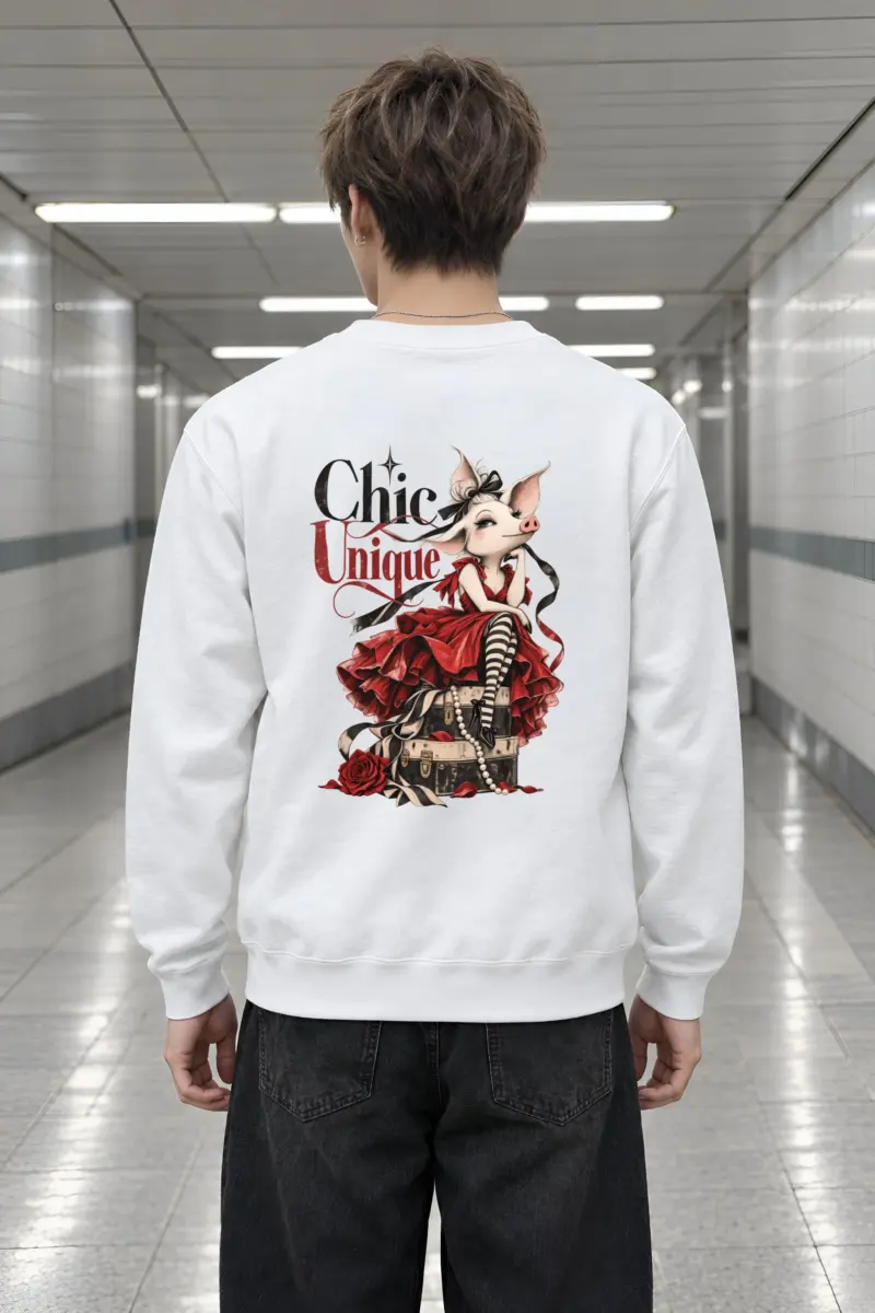 "Chic Unique" Heavy Blend Unisex Crewneck Sweatshirt