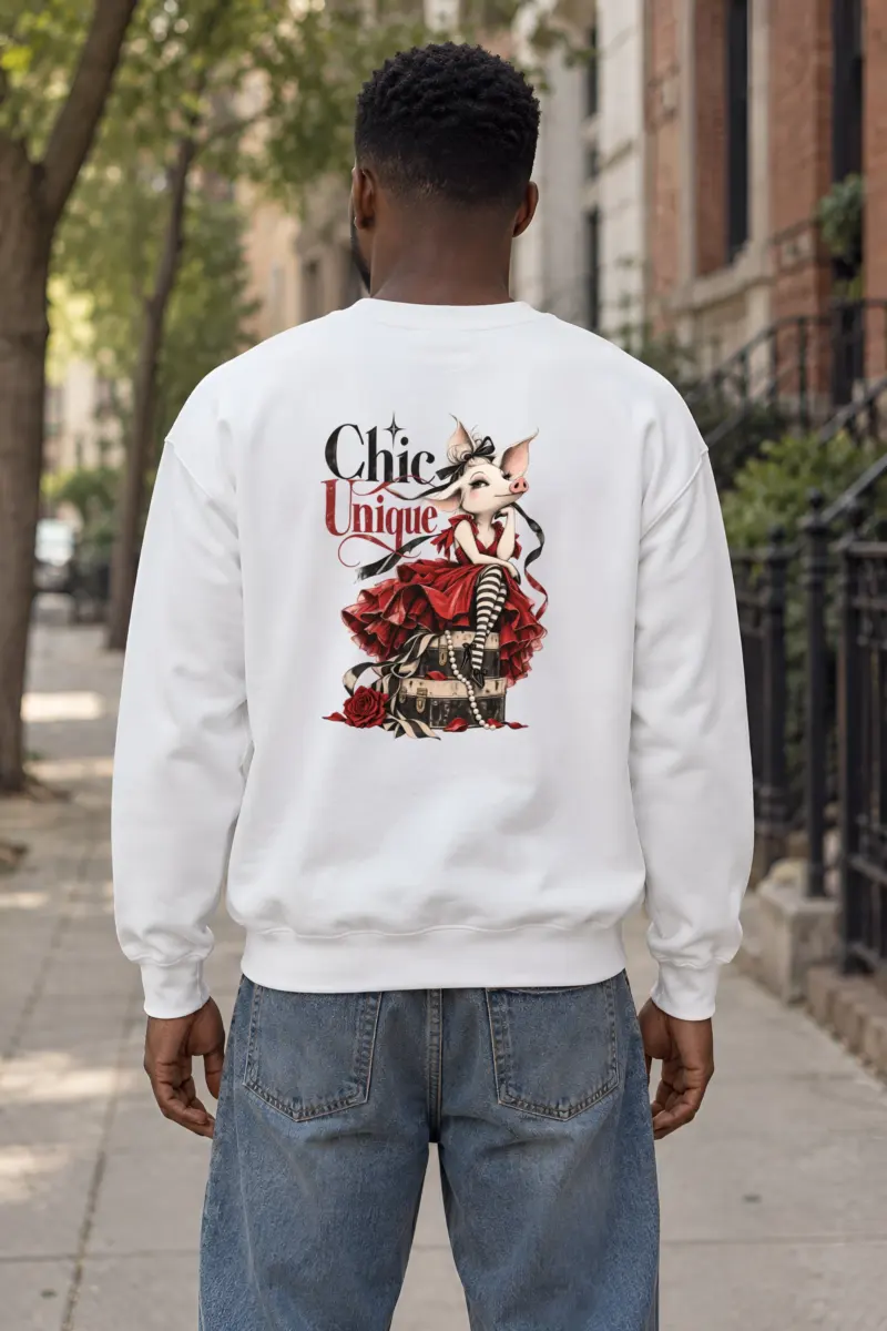 "Chic Unique" Heavy Blend Unisex Crewneck Sweatshirt