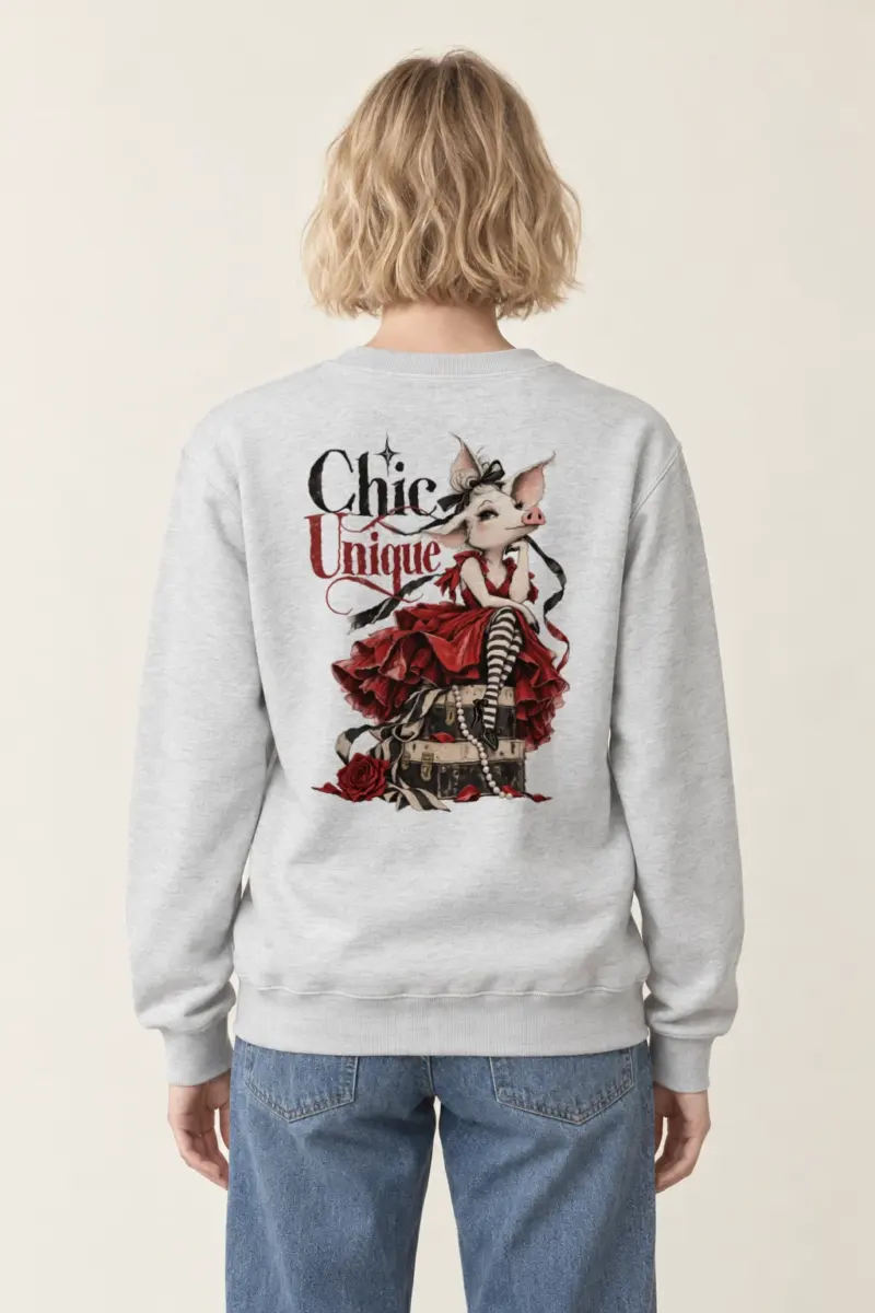 "Chic Unique" Heavy Blend Unisex Crewneck Sweatshirt | Gildan 18000