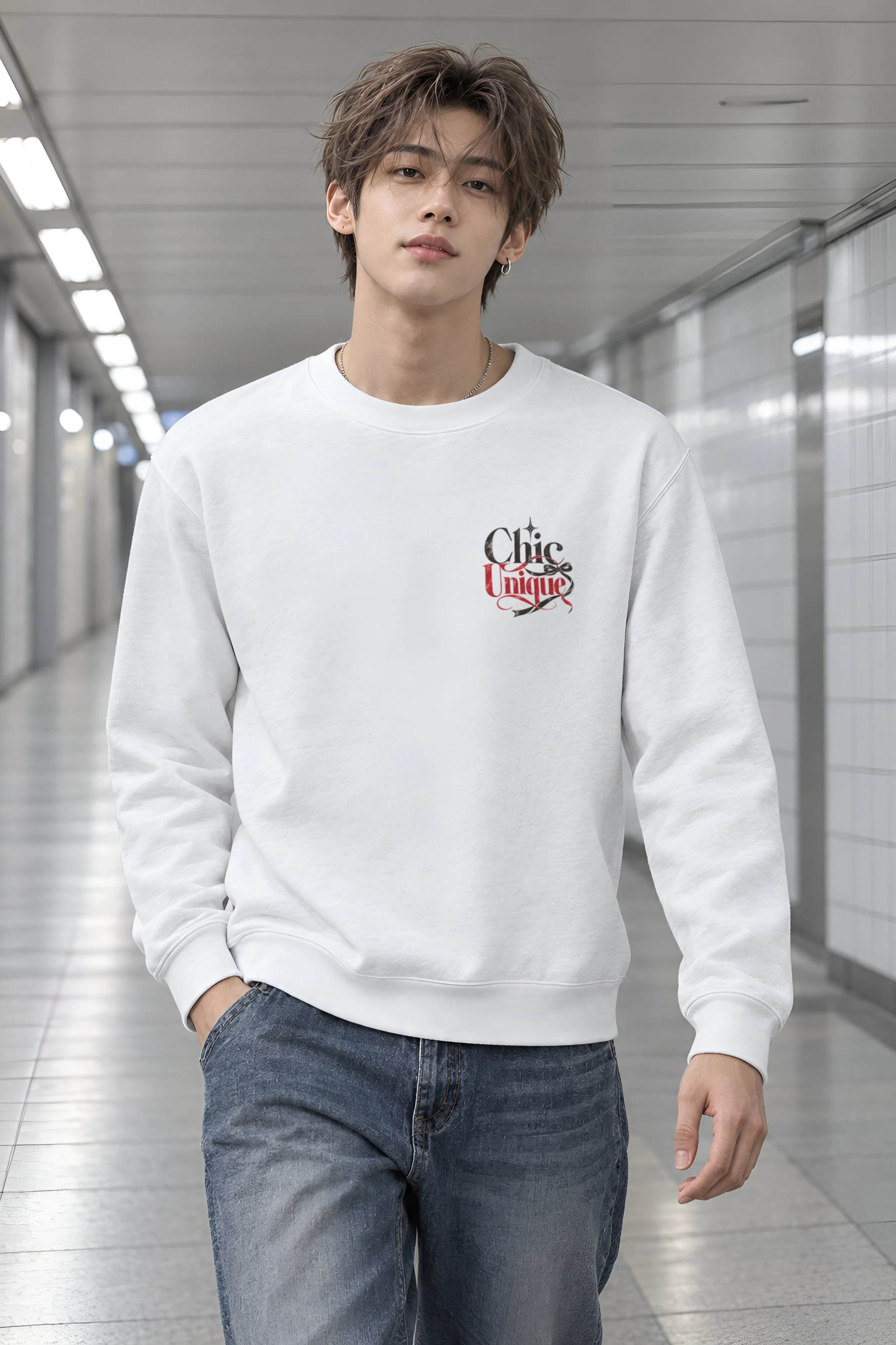 "Chic Unique" Heavy Blend Unisex Crewneck Sweatshirt