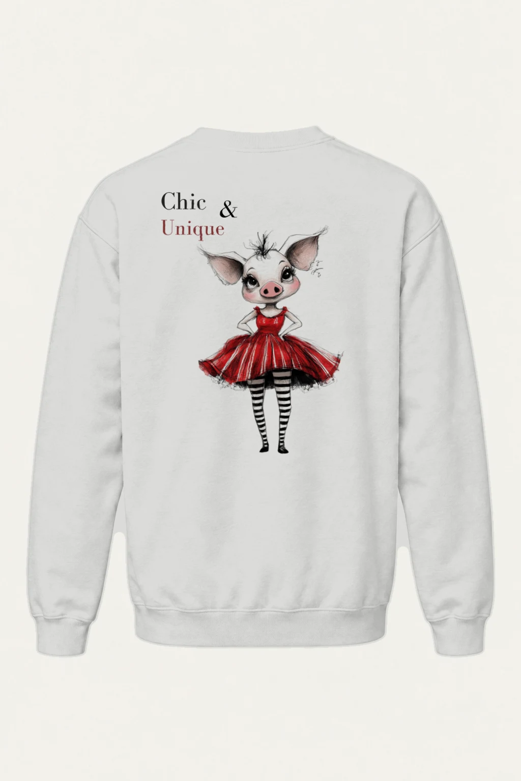 "Chic & Unique" Heavy Blend Unisex Crewneck Sweatshirt | Gildan 18000