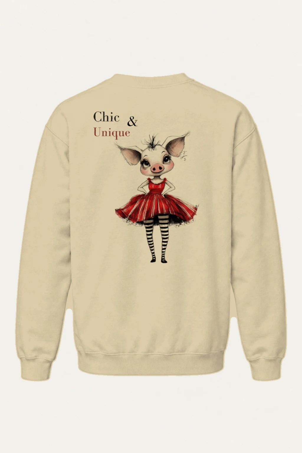 "Chic & Unique" Heavy Blend Unisex Crewneck Sweatshirt | Gildan 18000