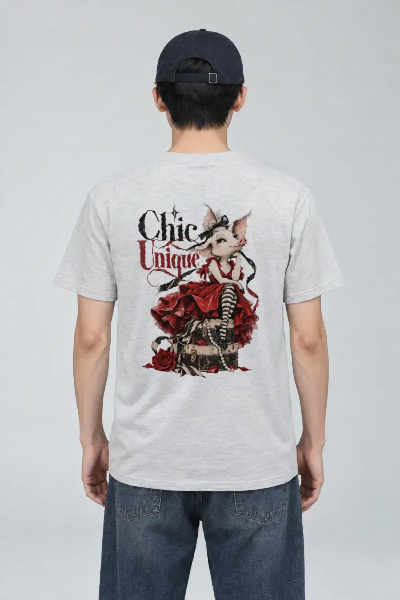 "Chic Unique" Heavyweight Unisex Crewneck T-shirt