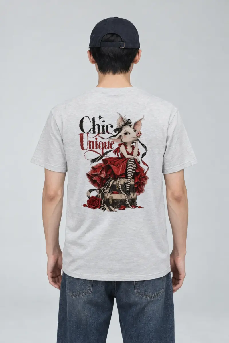 "Chic Unique" Heavyweight Unisex Crewneck T-shirt