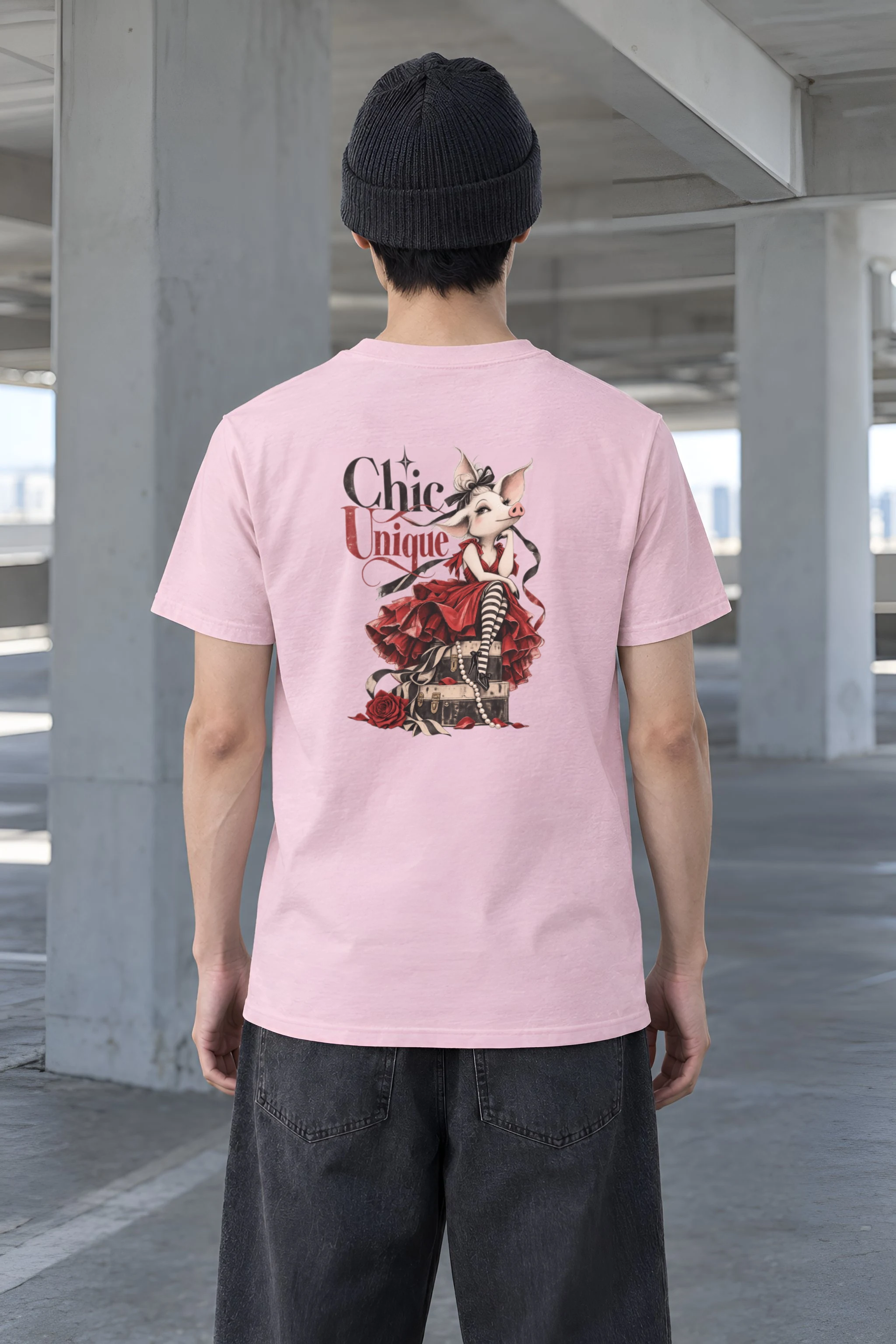 "Chic Unique" Heavyweight Unisex Crewneck T-shirt