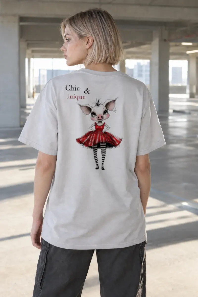 “Chic & Unique” Heavyweight Unisex Crewneck T-shirt | Gildan 5000
