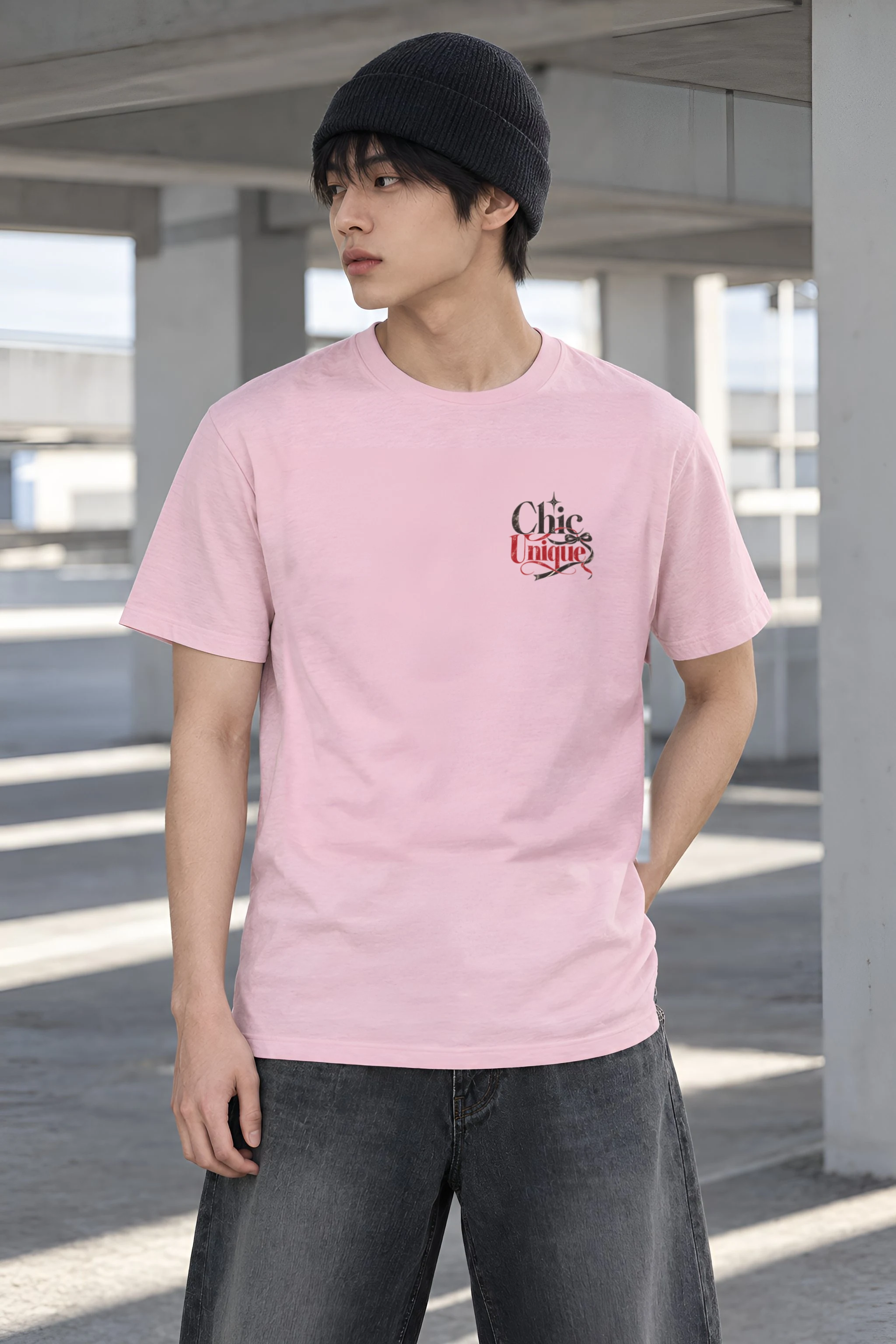 "Chic Unique" Heavyweight Unisex Crewneck T-shirt