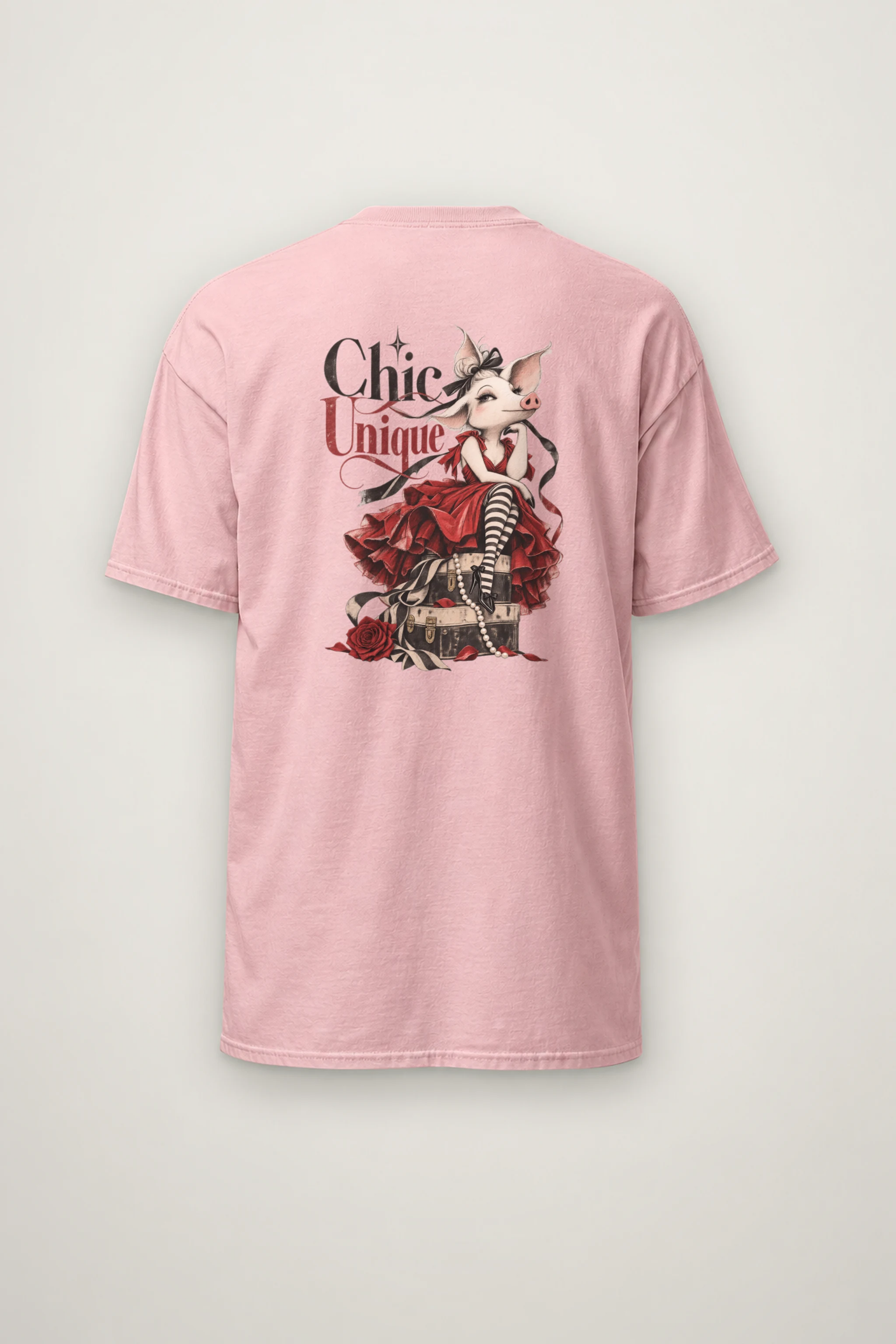 "Chic Unique" Heavyweight Unisex Crewneck T-shirt