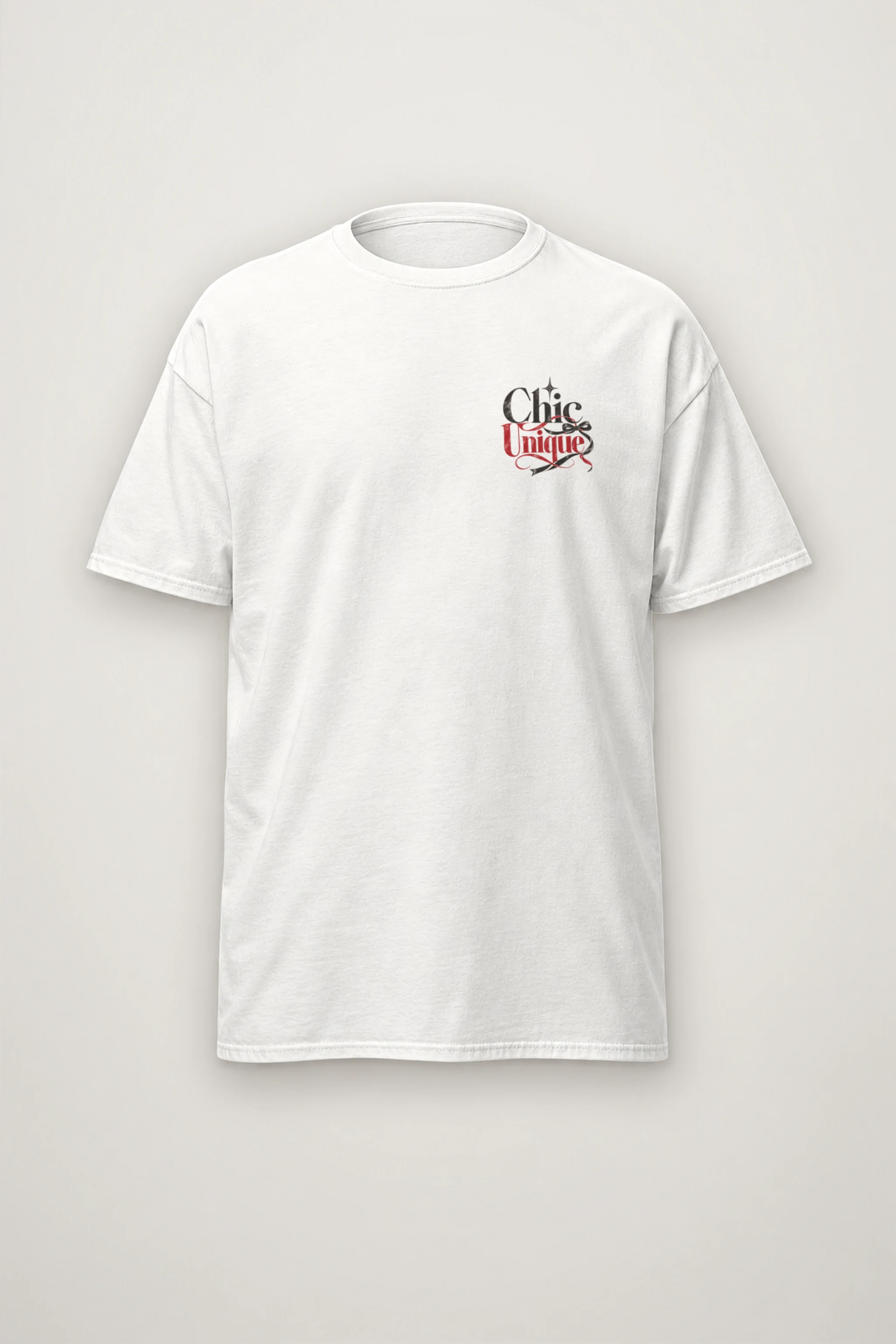 "Chic Unique" Heavyweight Unisex Crewneck T-shirt