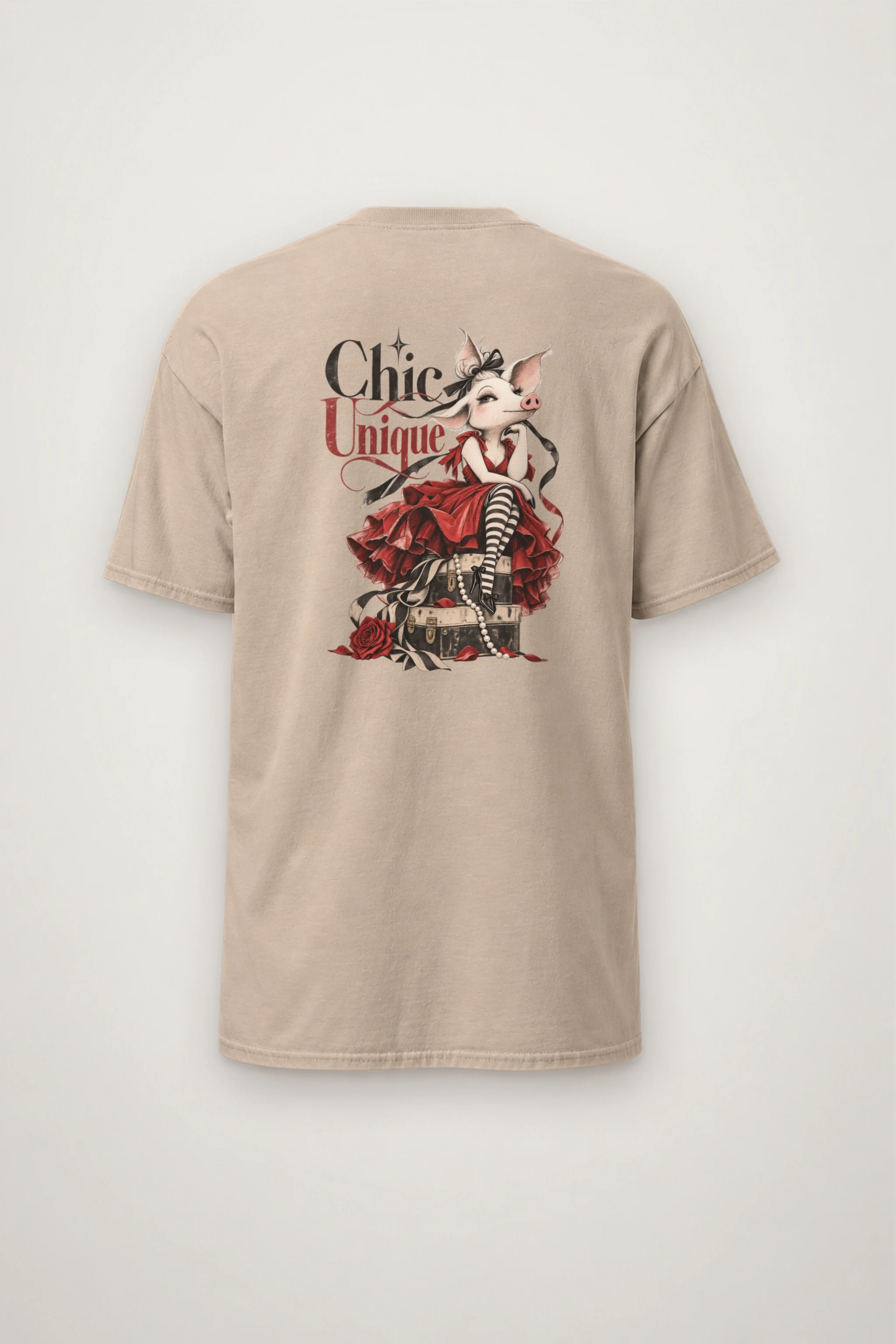 "Chic Unique" Heavyweight Unisex Crewneck T-shirt