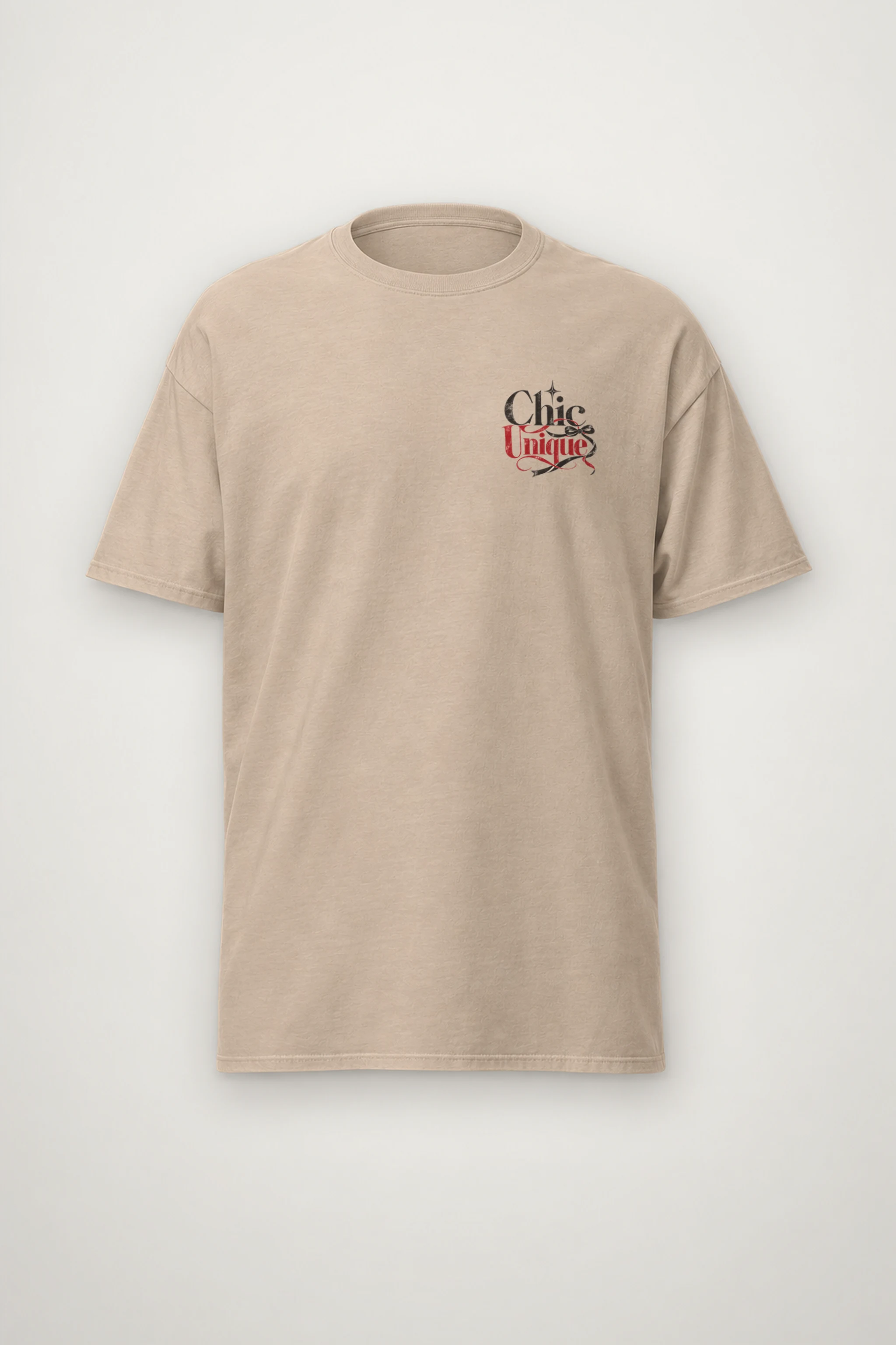 "Chic Unique" Heavyweight Unisex Crewneck T-shirt