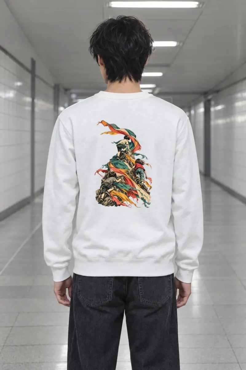 "Children on Ribboned Rock" Heavy Blend Unisex Crewneck Sweatshirt