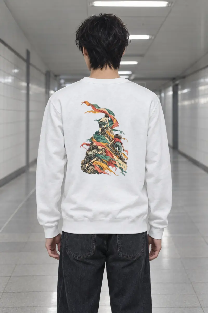 "Children on Ribboned Rock" Heavy Blend Unisex Crewneck Sweatshirt