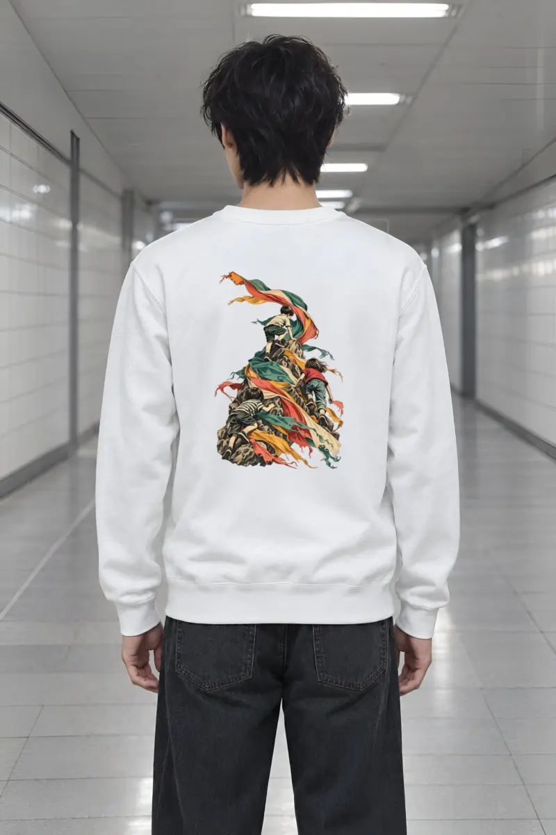 "Children on Ribboned Rock" Heavy Blend Unisex Crewneck Sweatshirt
