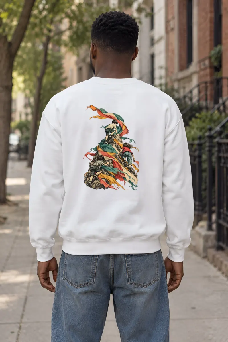 "Children on Ribboned Rock" Heavy Blend Unisex Crewneck Sweatshirt