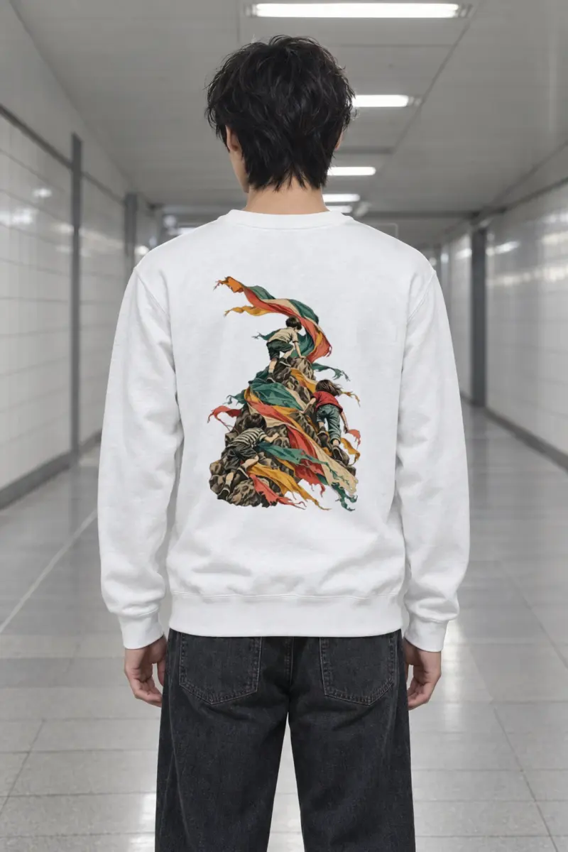 "Children on Ribboned Rock" Heavy Blend Unisex Crewneck Sweatshirt