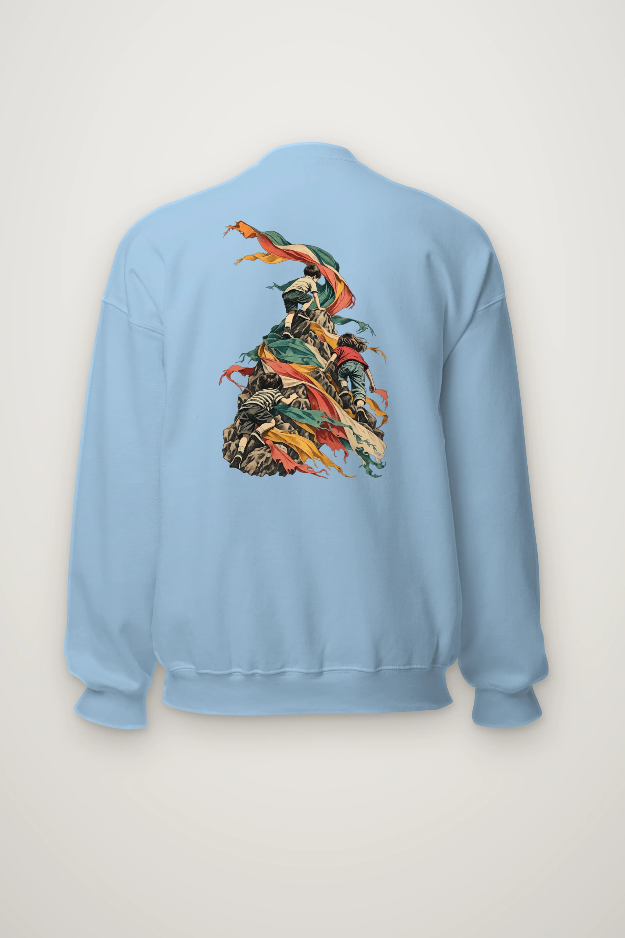 "Children on Ribboned Rock" Heavy Blend Unisex Crewneck Sweatshirt