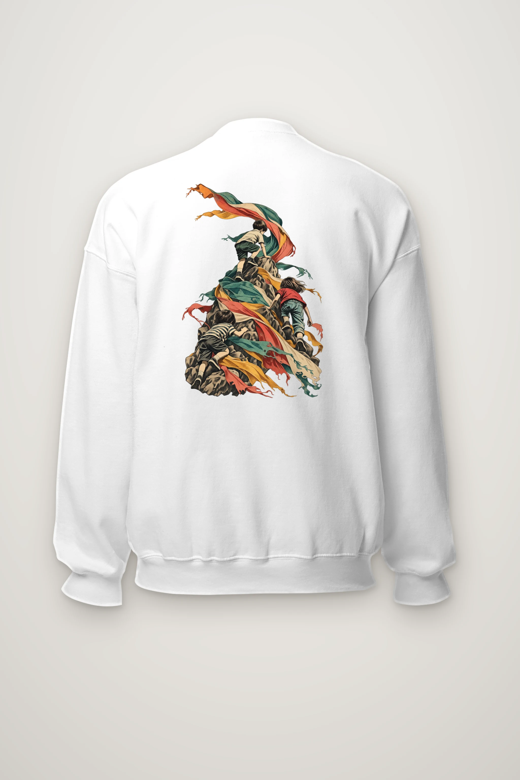 "Children on Ribboned Rock" Heavy Blend Unisex Crewneck Sweatshirt