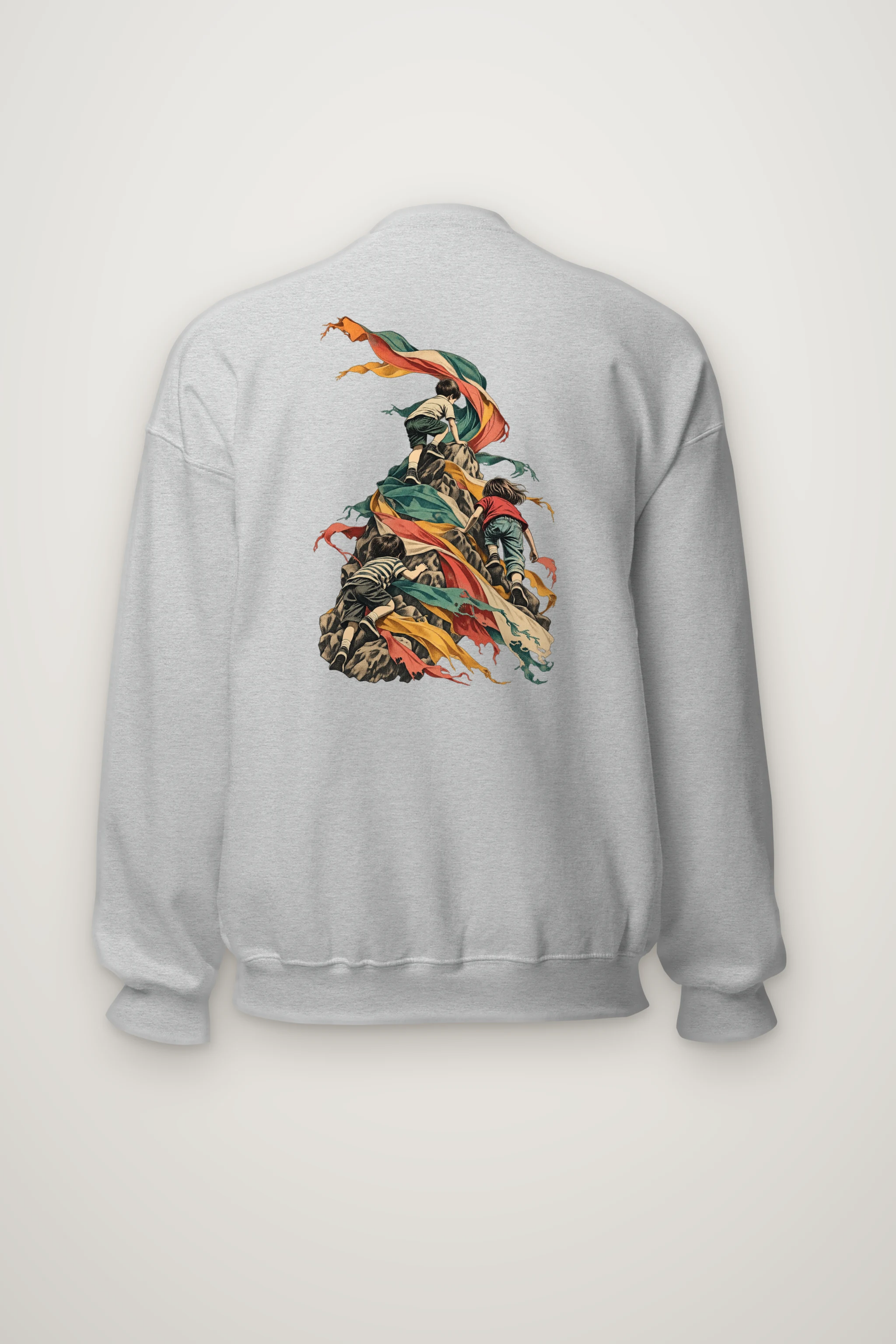 "Children on Ribboned Rock" Heavy Blend Unisex Crewneck Sweatshirt