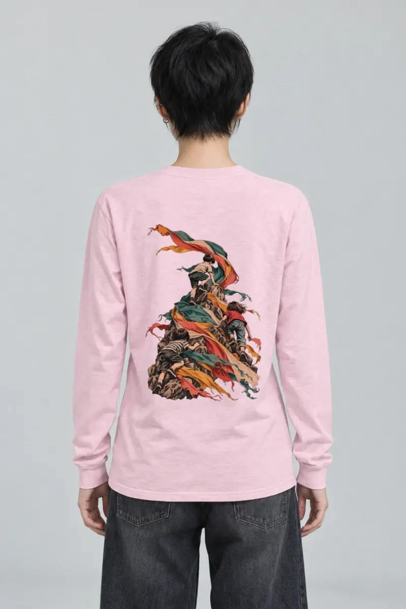"Children on Ribboned Rock" Unisex Longsleeve T-shirt