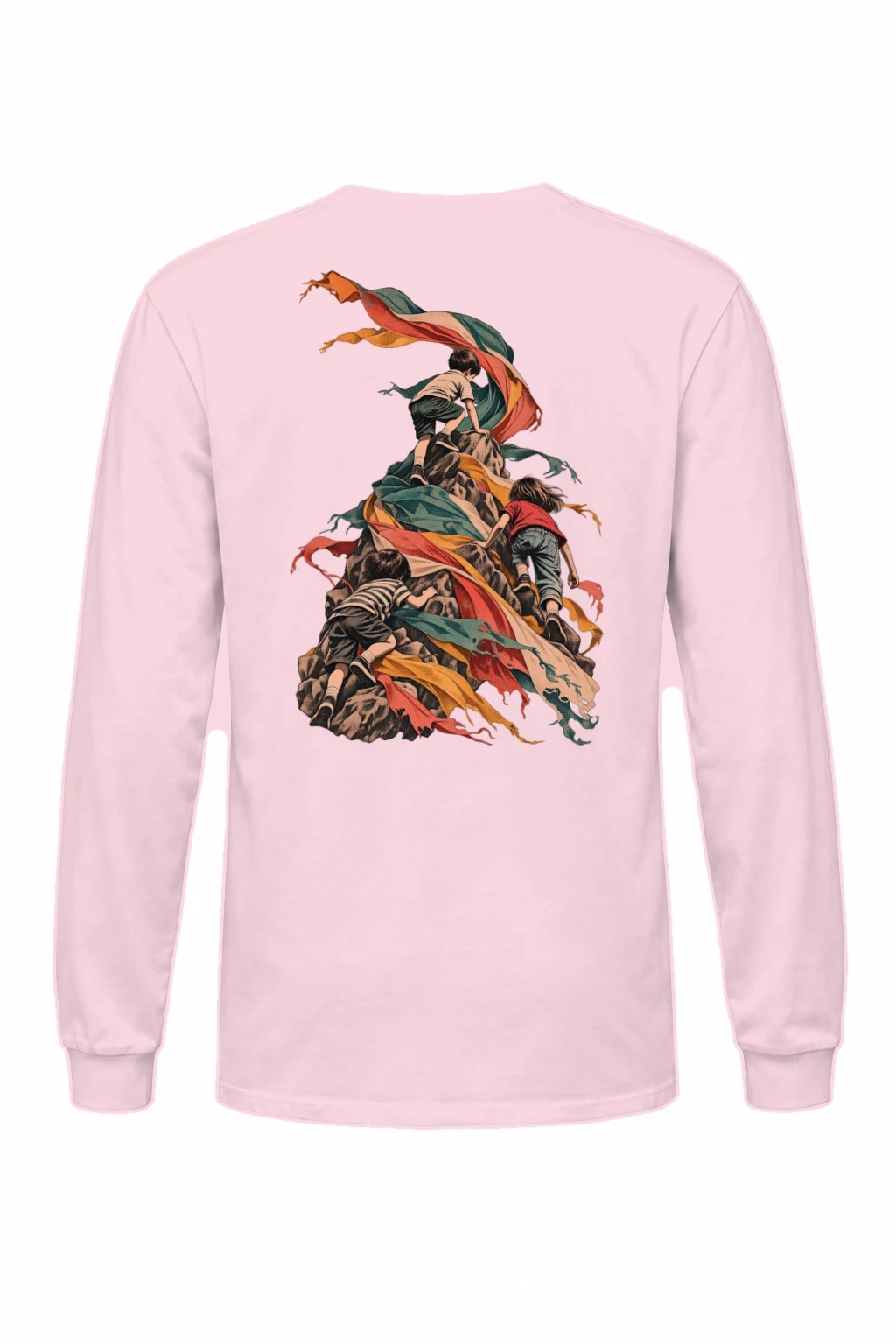 "Children on Ribboned Rock" Unisex Longsleeve T-shirt | Gildan 2400