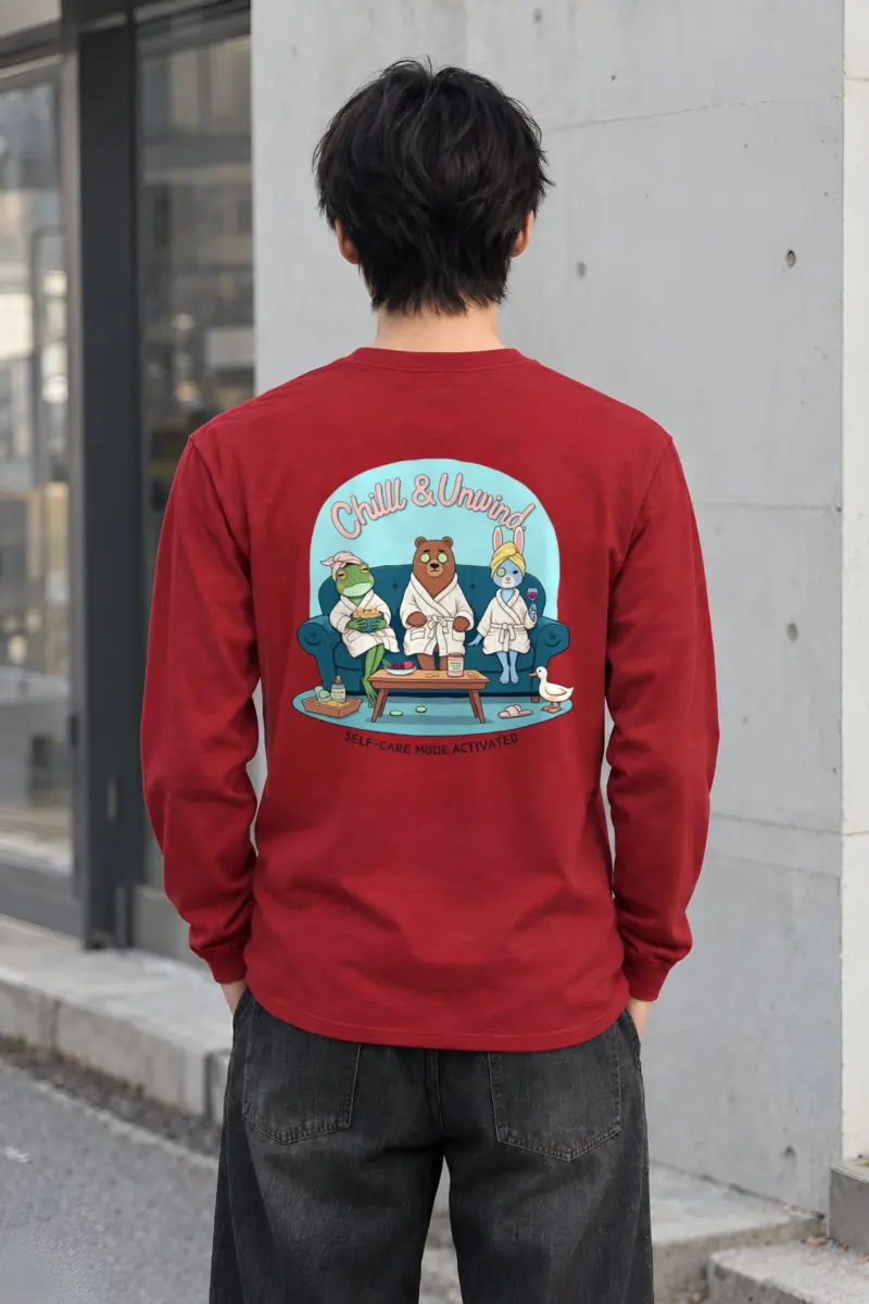 "Chill & Unwind" Unisex Longsleeve T-shirt