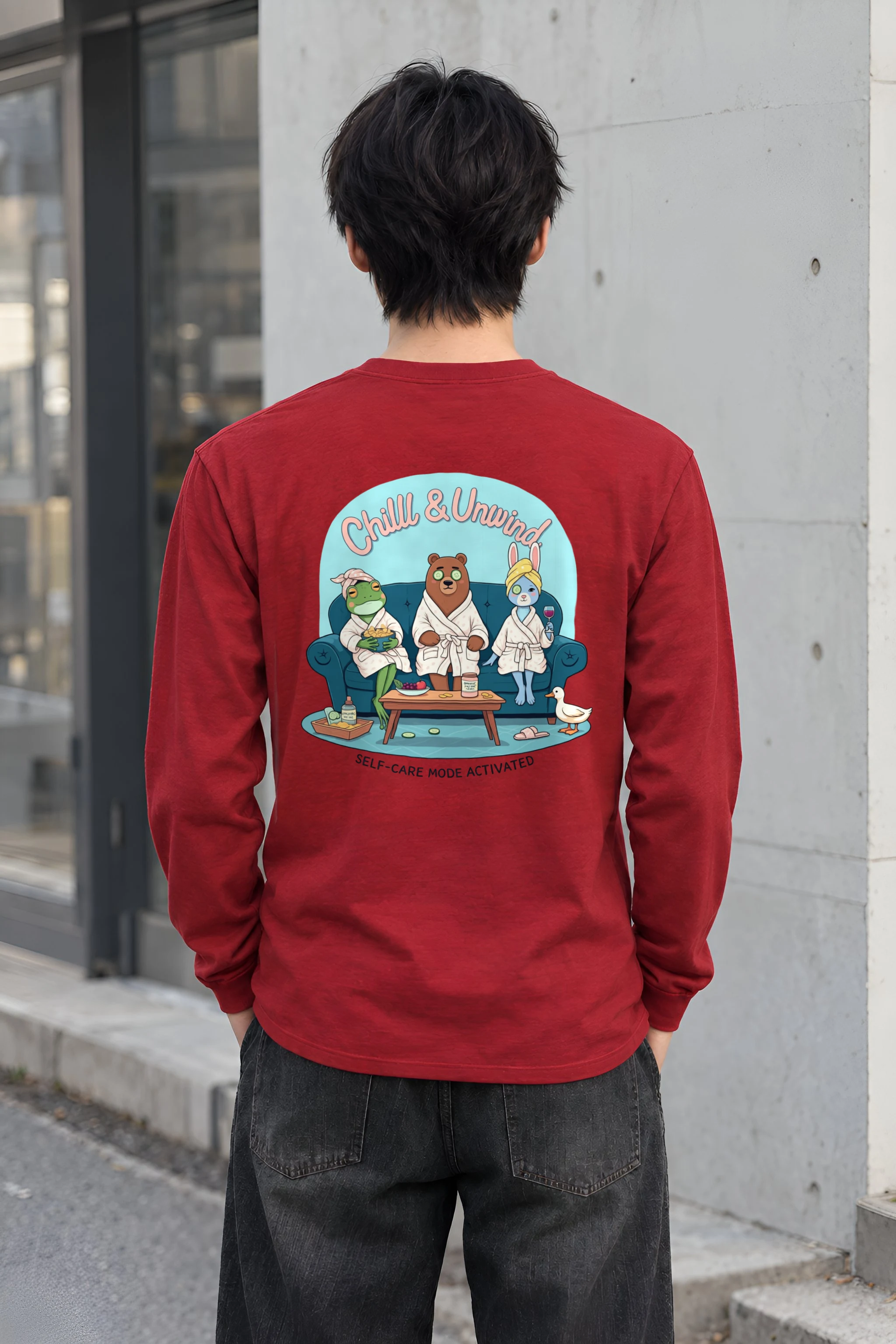 "Chill & Unwind" Unisex Longsleeve T-shirt