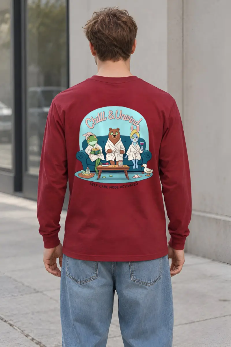 "Chill & Unwind" Unisex Longsleeve T-shirt