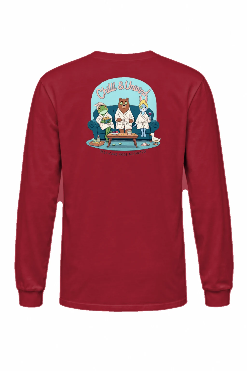 "Chill & Unwind" Unisex Longsleeve T-shirt | Gildan 2400