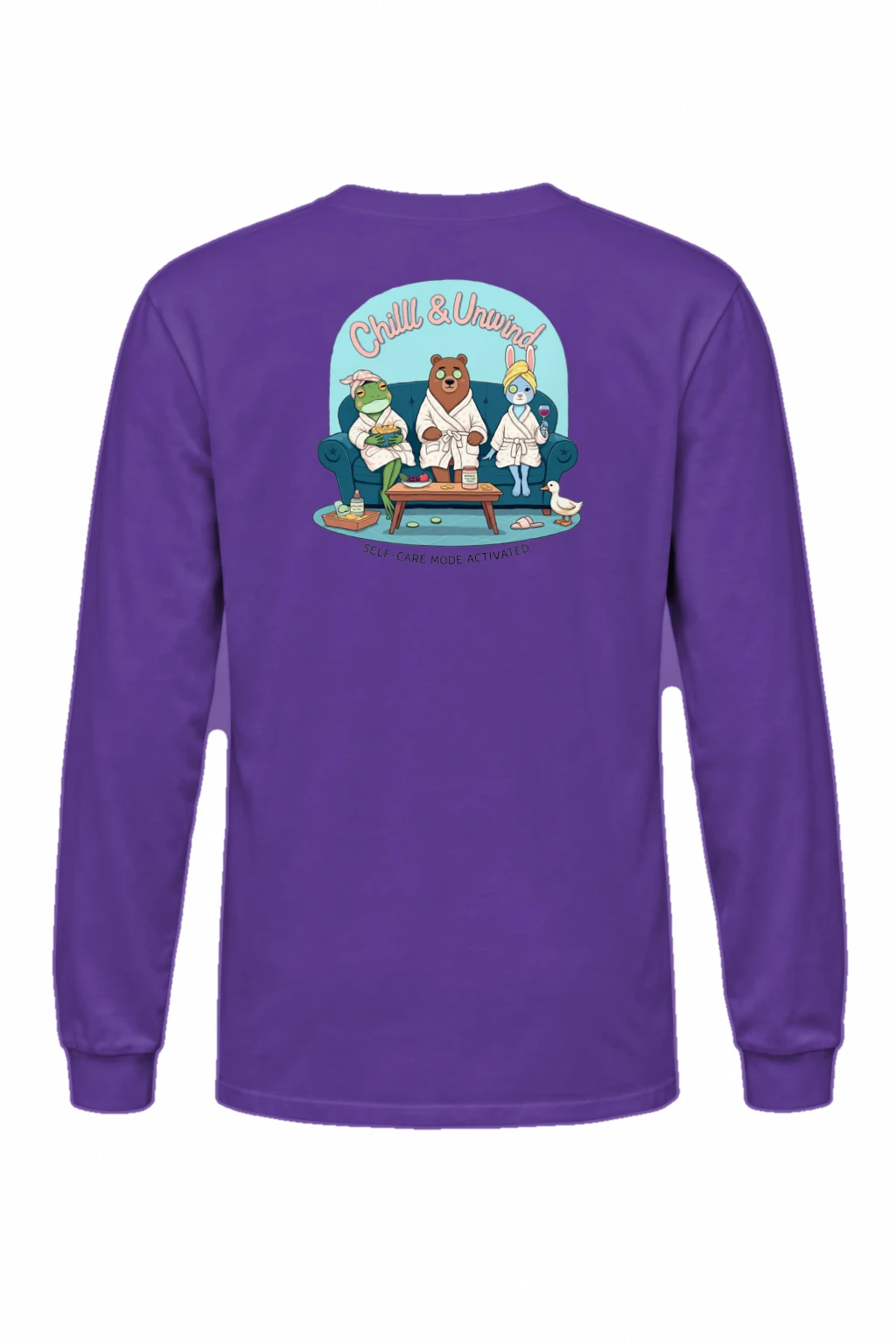 "Chill & Unwind" Unisex Longsleeve T-shirt | Gildan 2400