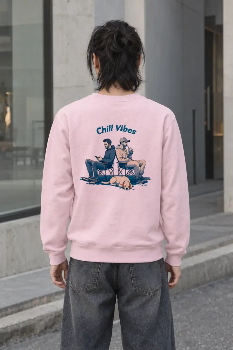 "Chill Vibes" Heavy Blend Unisex Crewneck Sweatshirt | Gildan 18000