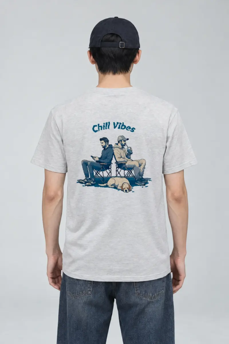 "Chill Vibes" Heavyweight Unisex Crewneck T-shirt | Gildan 5000
