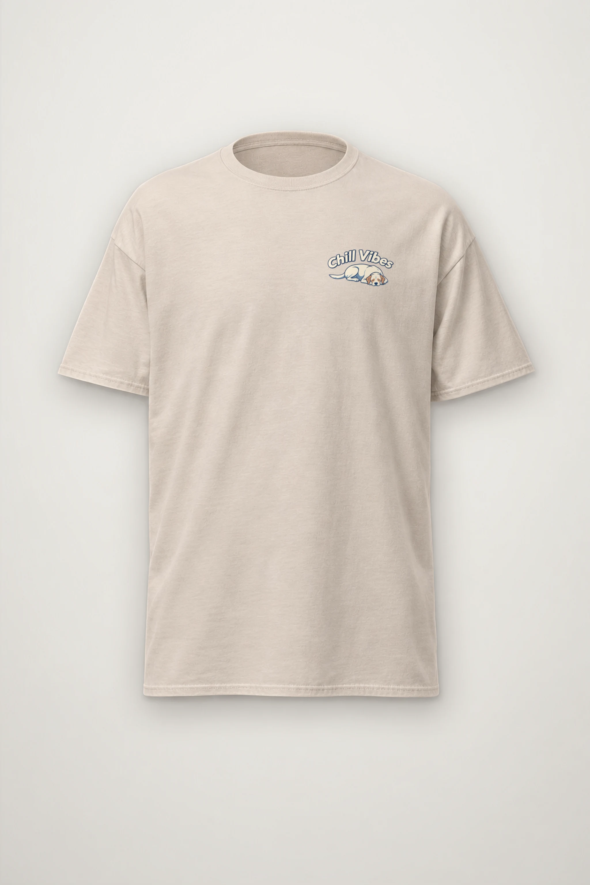 "Chill Vibes" Heavyweight Unisex Crewneck T-shirt