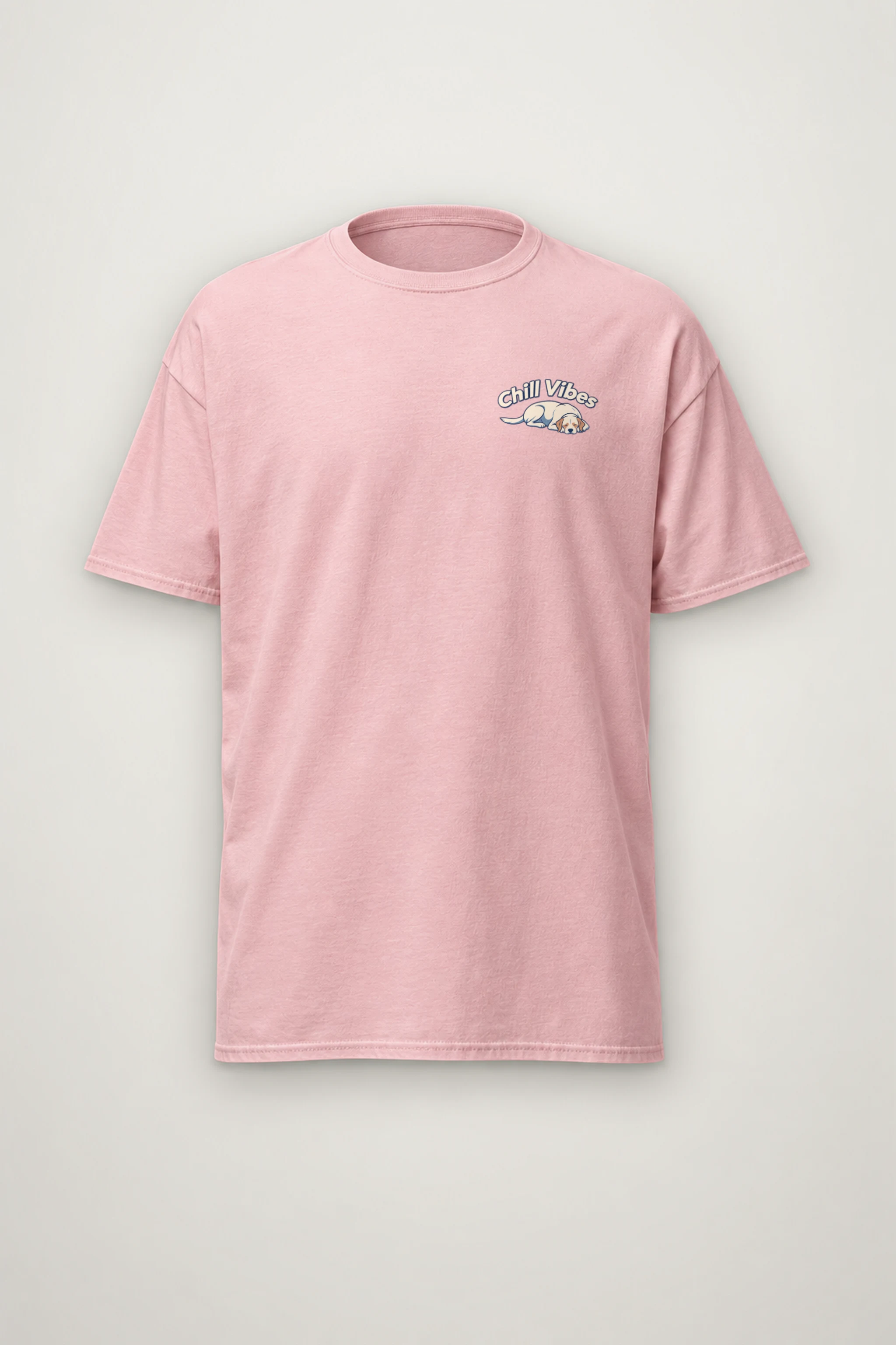 "Chill Vibes" Heavyweight Unisex Crewneck T-shirt