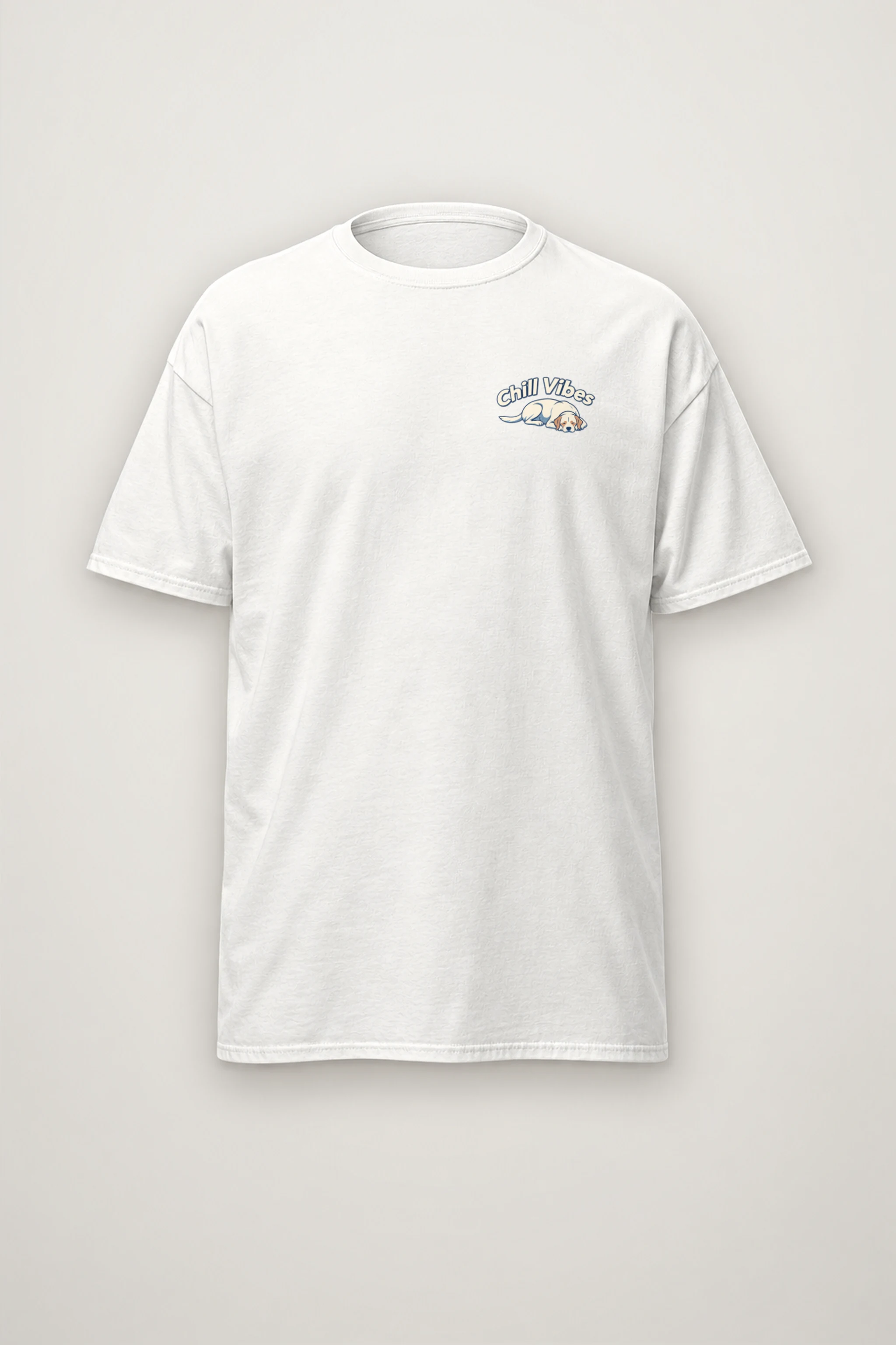 "Chill Vibes" Heavyweight Unisex Crewneck T-shirt