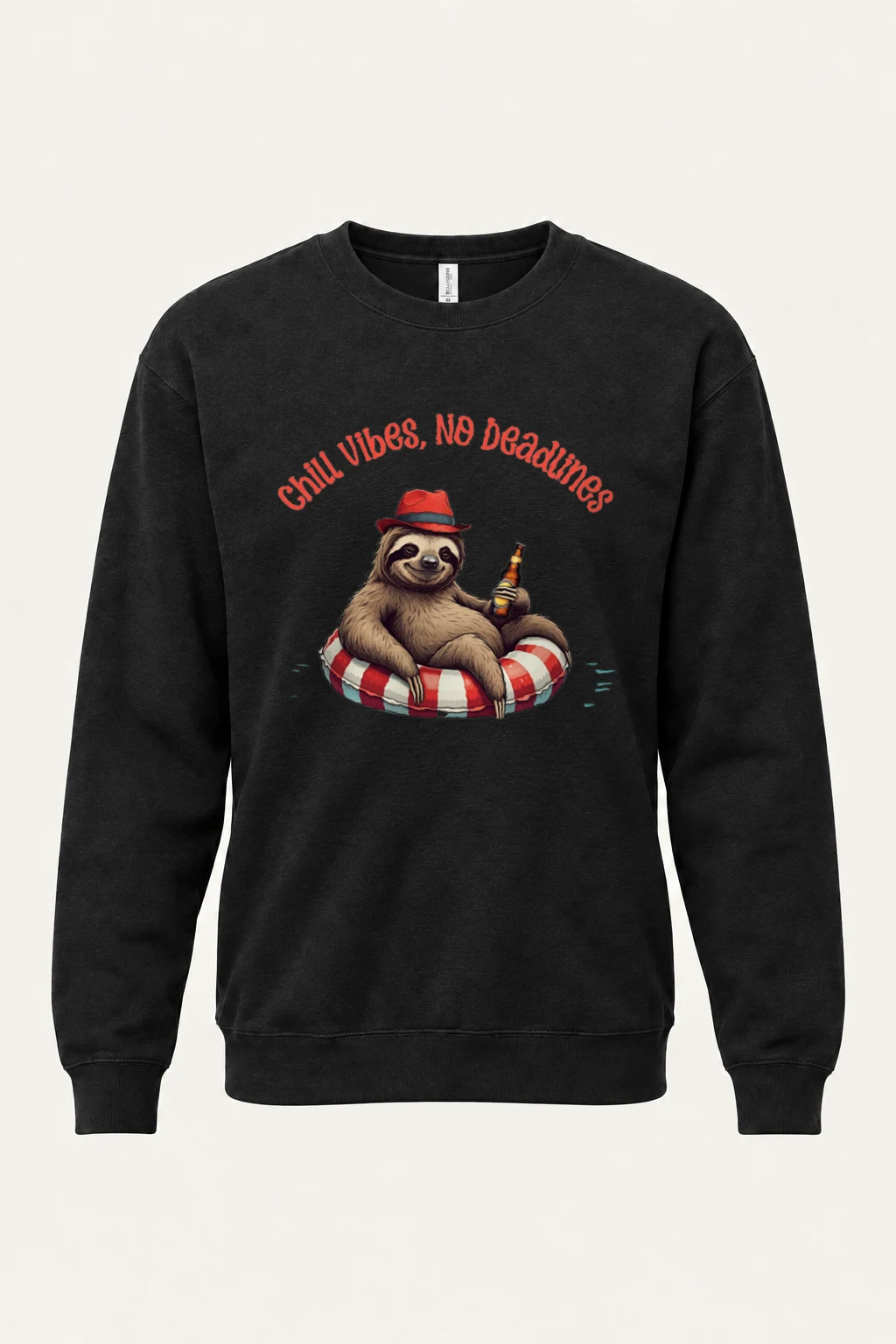 "Chill Vibes No Deadlines" Heavy Blend Unisex Crewneck Sweatshirt | Gildan 18000